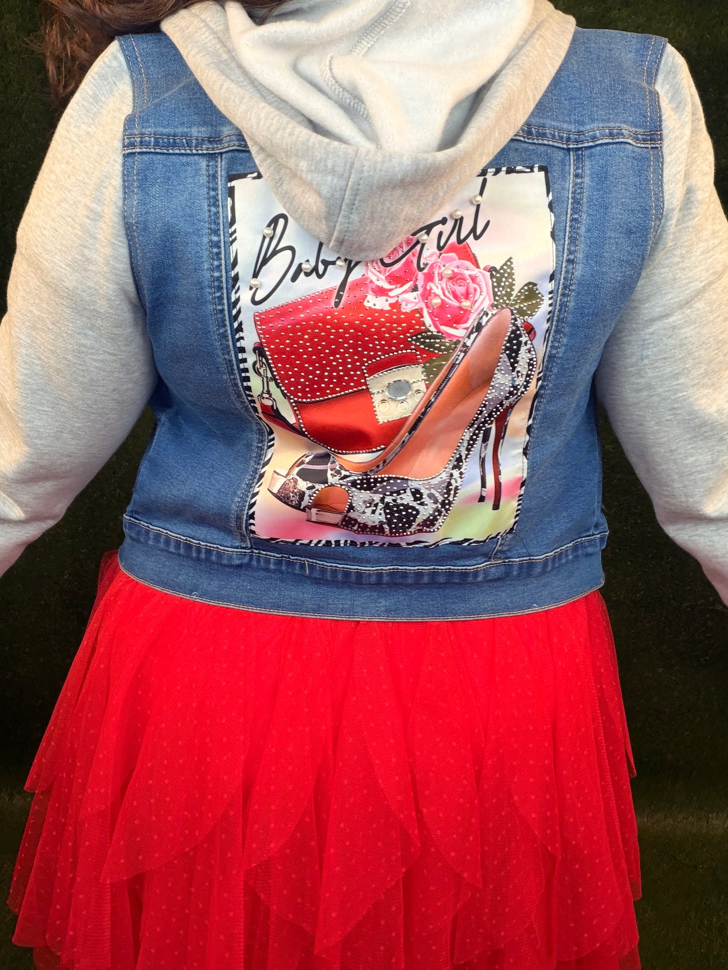 High Heel Half and Half Jacket