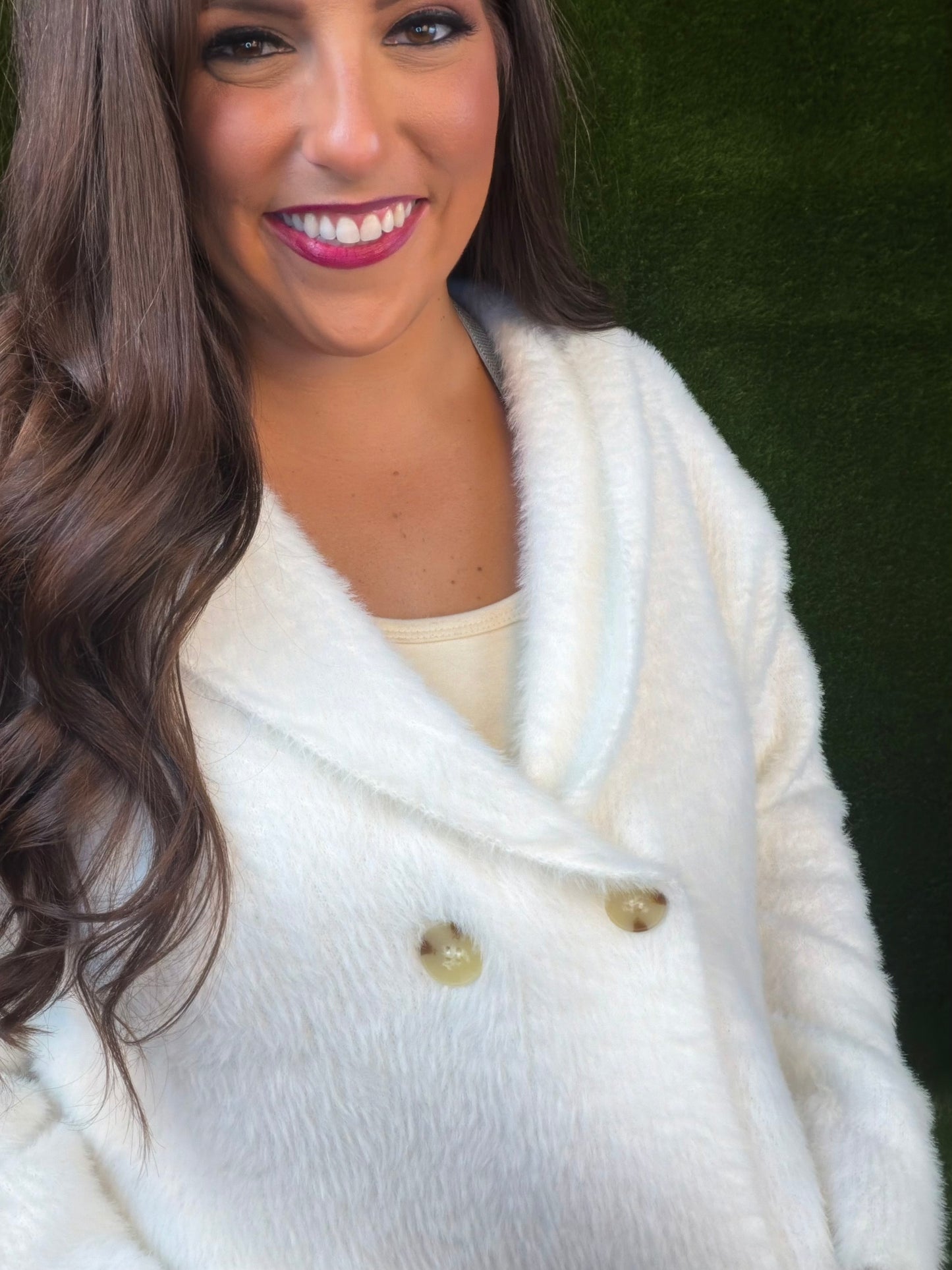 Cuddly Teddy Sweater - White