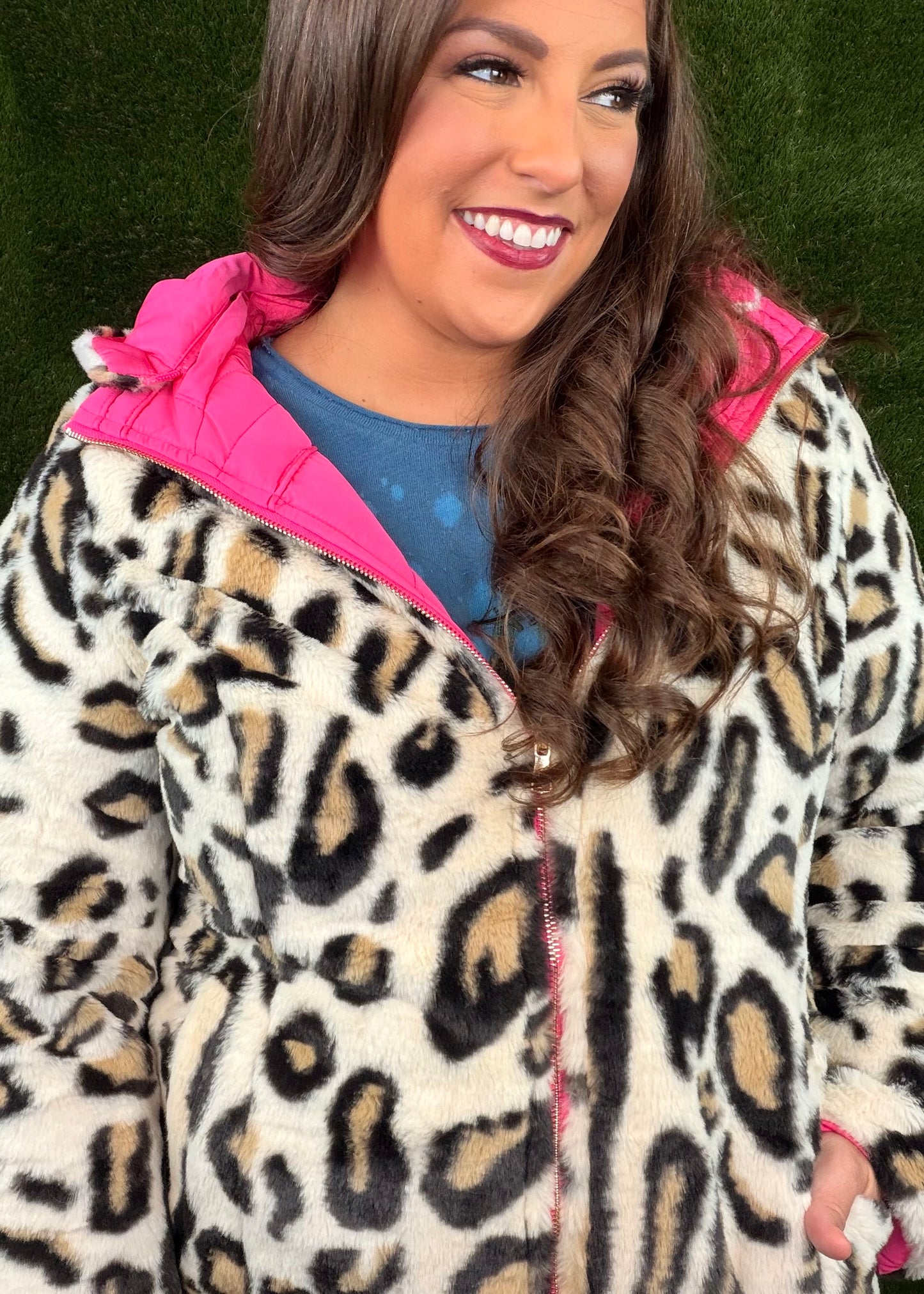Wild Thing Reversible Jacket - Hot Pink