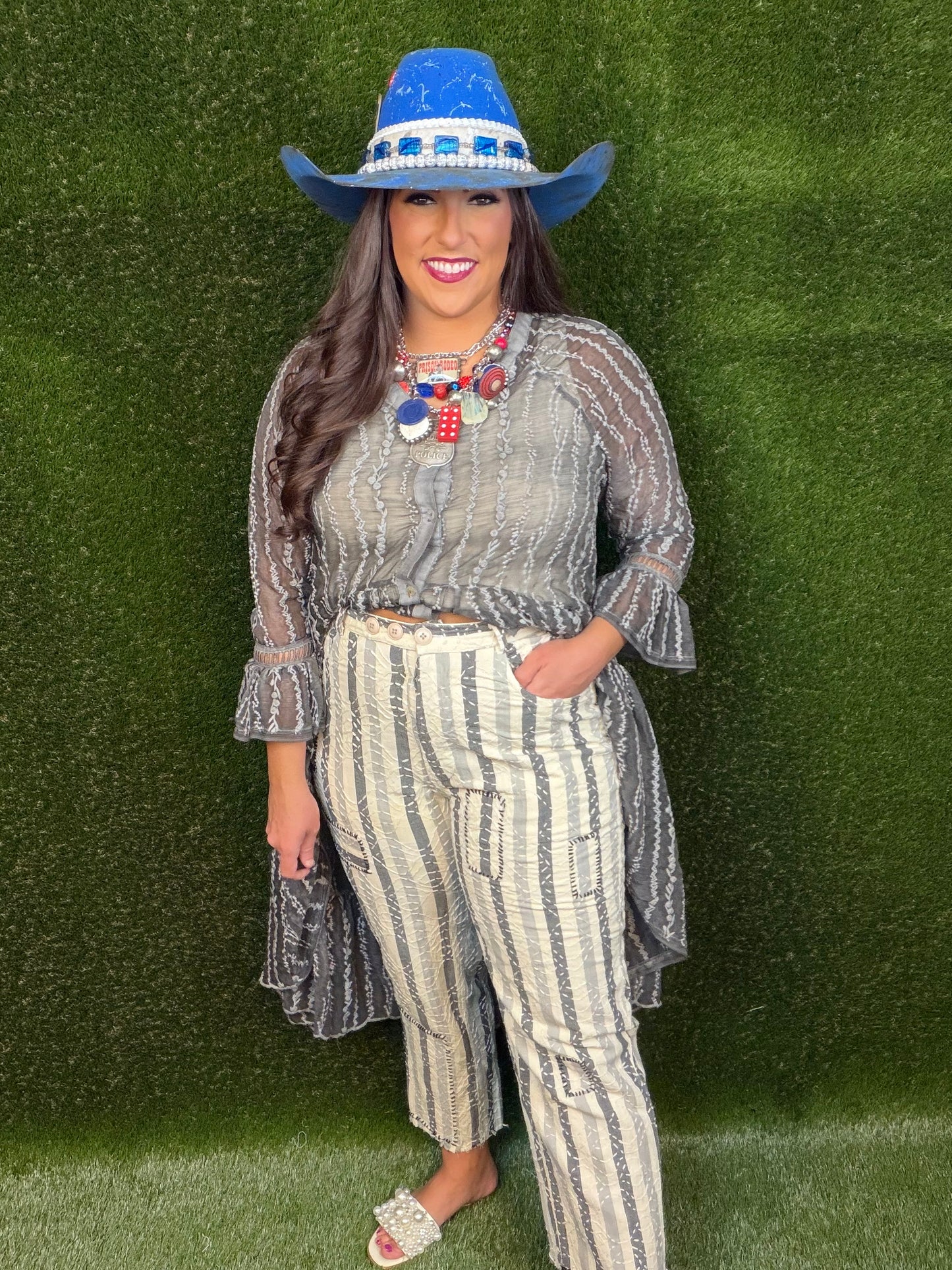 Traveling On Pants - Stripe