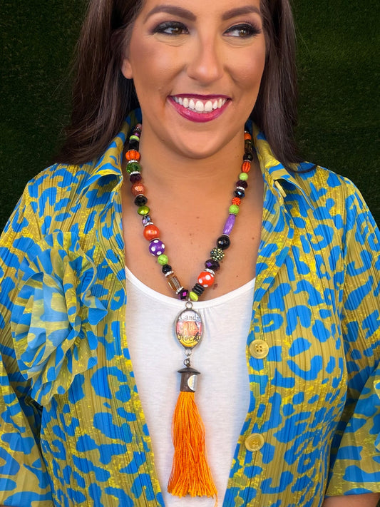 Candy Corn Rocks Necklace