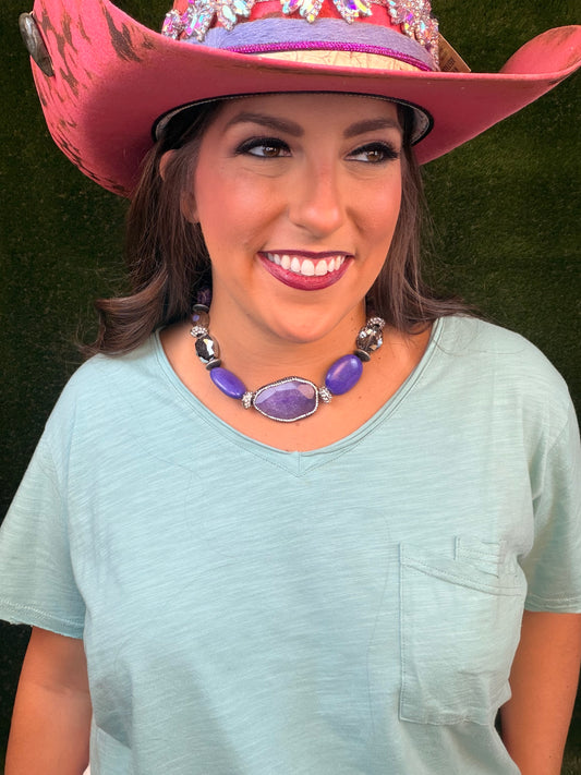 Winifred Purple Choker