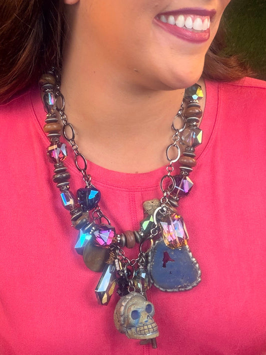 Bone Jovi Skull Necklace
