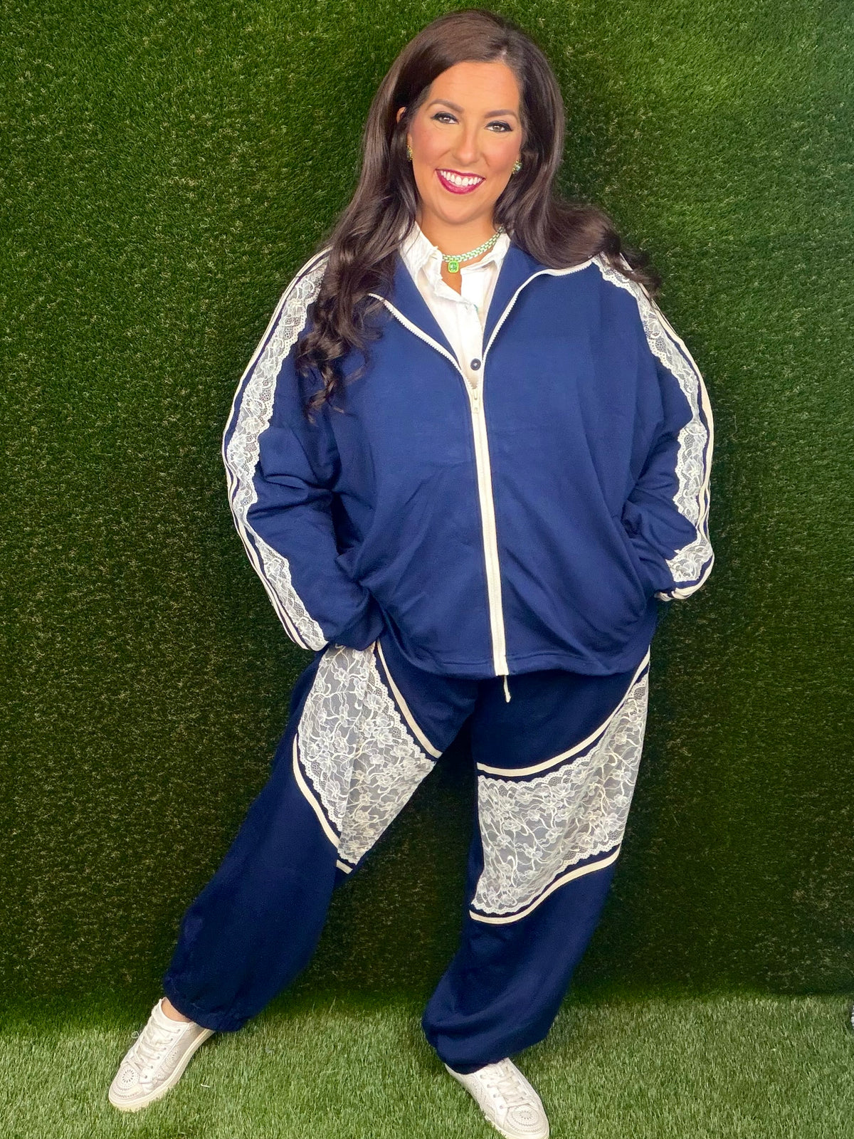 Retro Attitude Track Set - Navy
