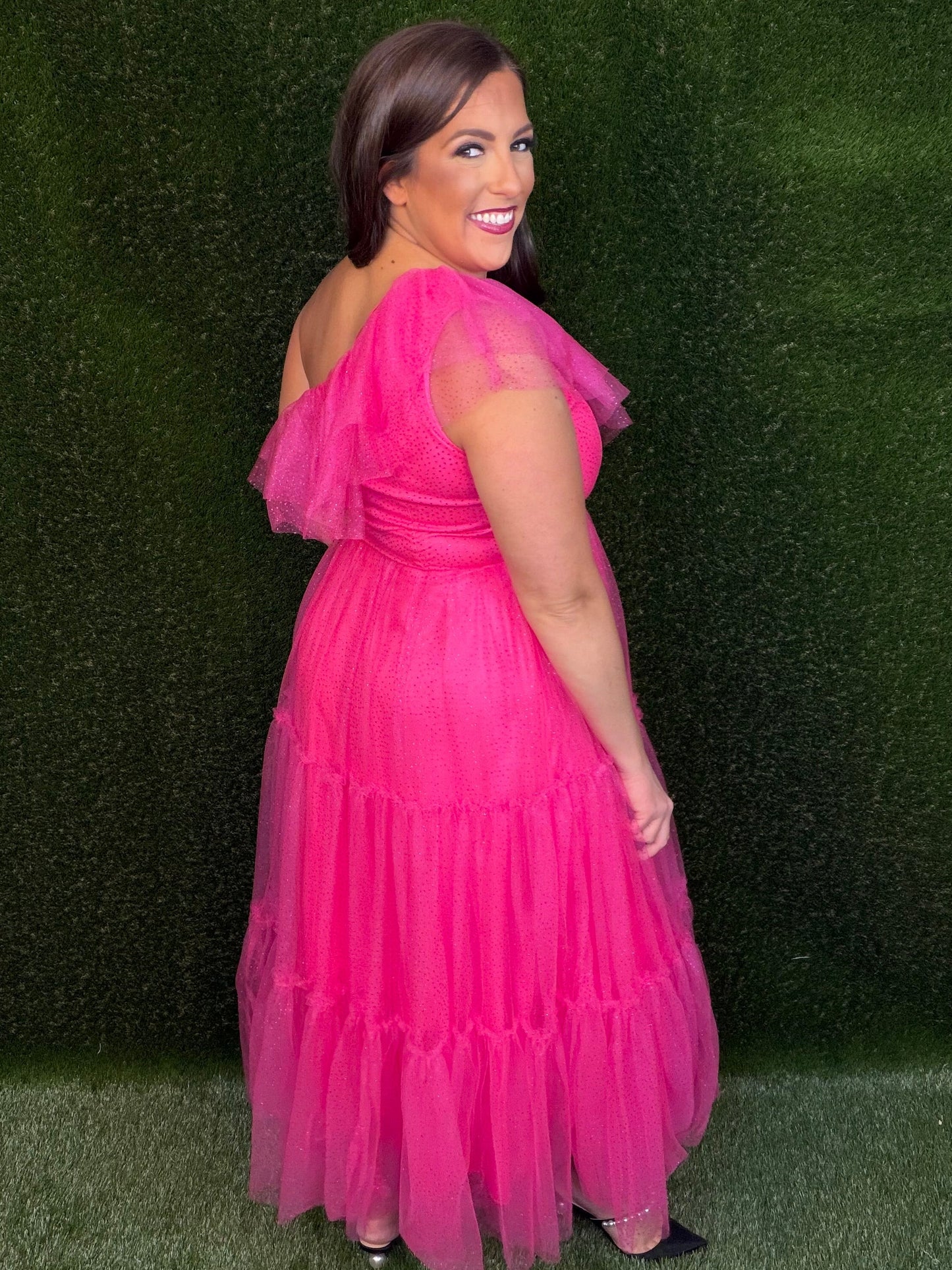 Life's A Party Midi Dress - Hot Pink