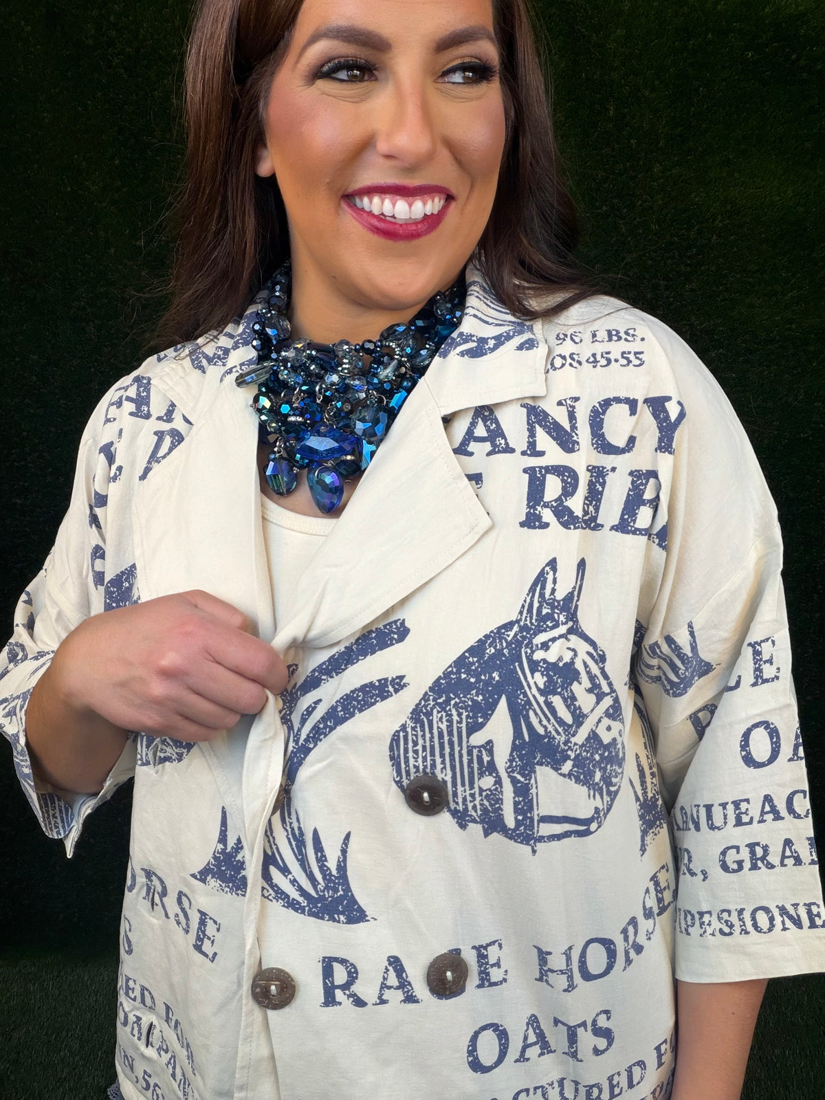 Gold Farm Grown Flour Sack Jacket - Blue Ribbon Horse