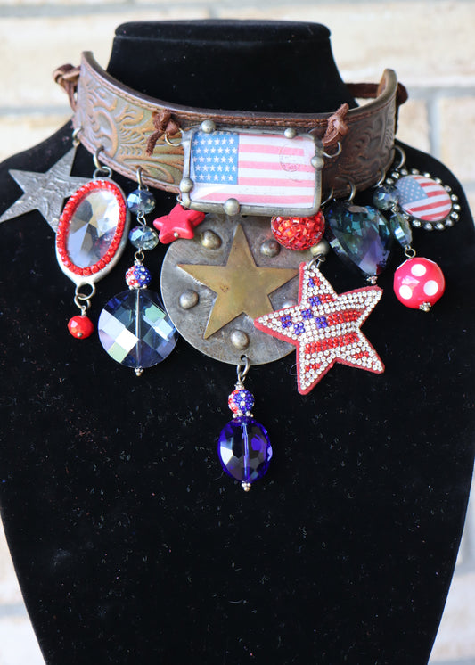 America The Beautiful Choker Necklace