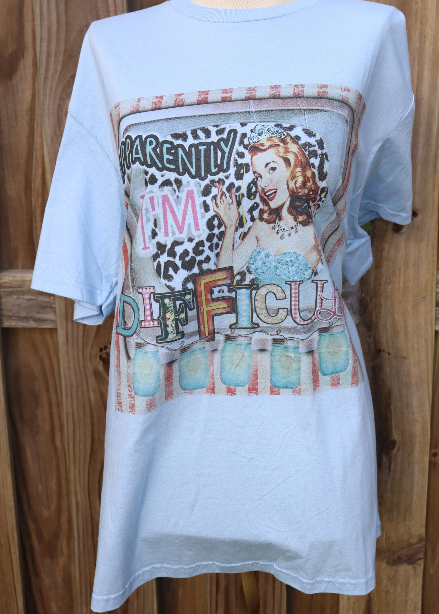 Apparently I'm Difficult T-Shirt - Blue