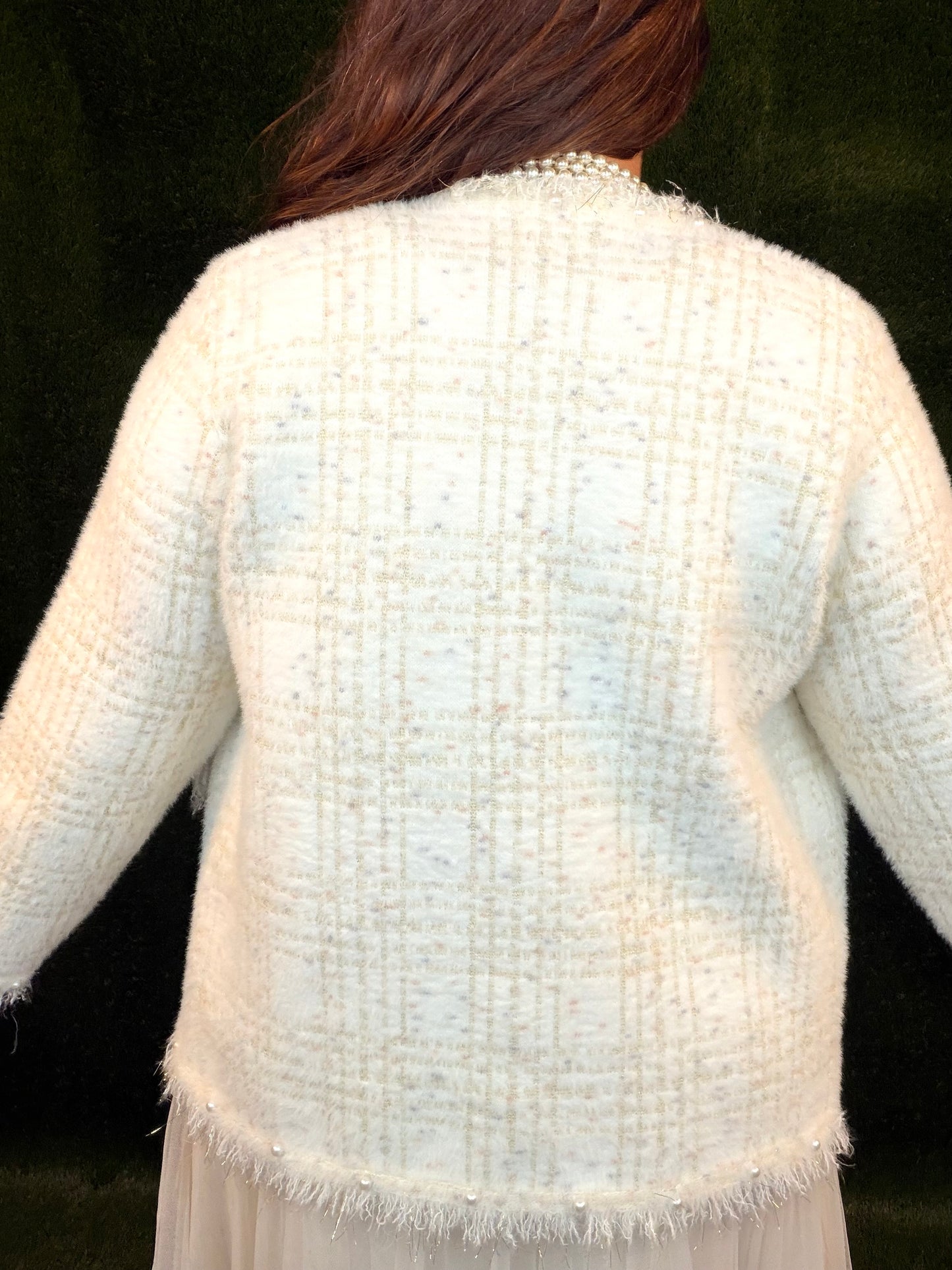 The Princess Diaries Soft Plaid Jacket - Ivory