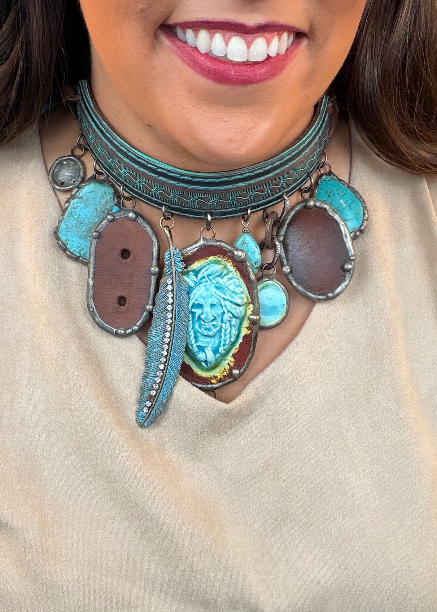 Native Territory Choker Necklace