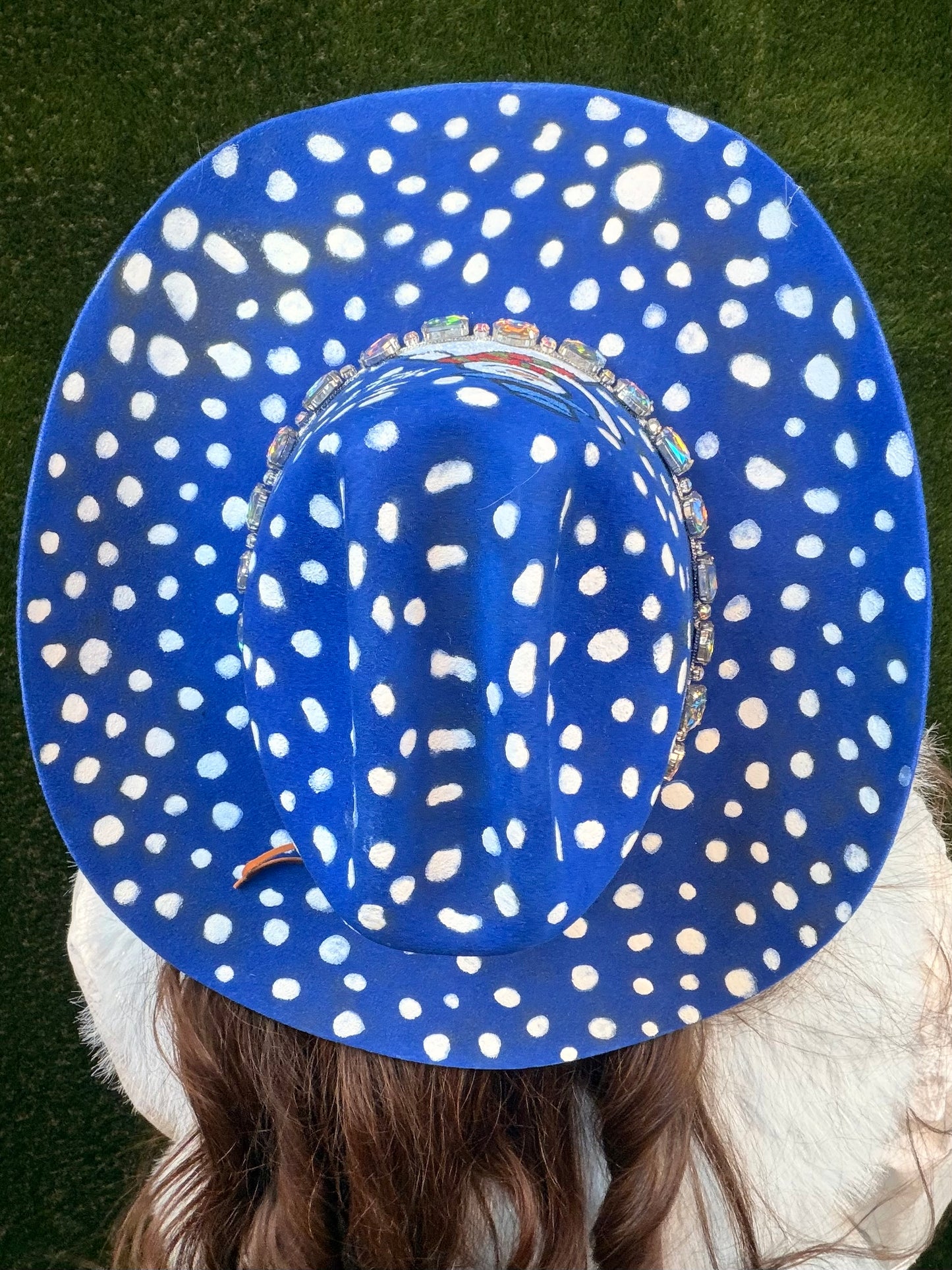 Mr. Snowman Cowboy Hat - Royal Blue - Size Large