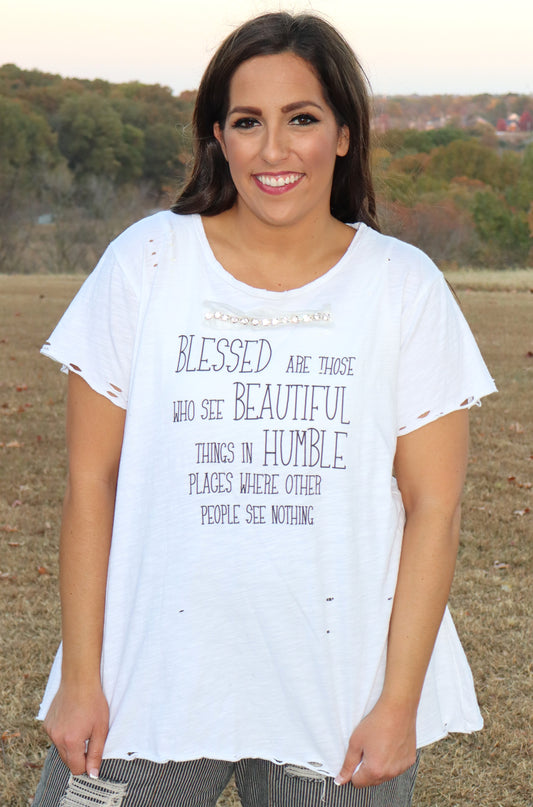 Blessed Tee - White