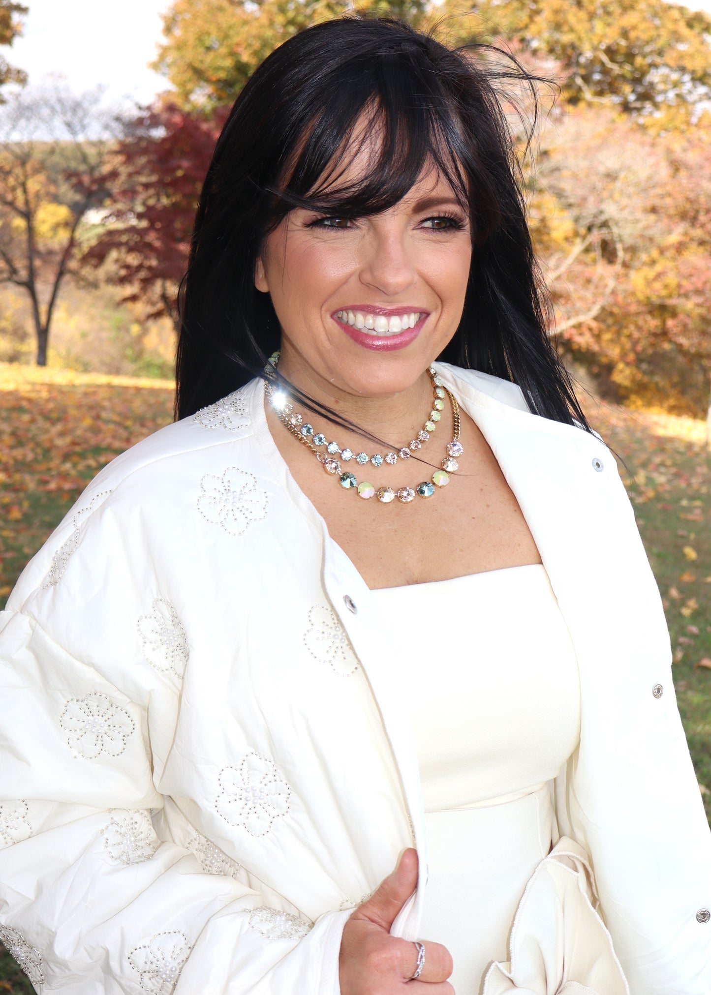 Blossoming Love - Floral Puffer Jacket