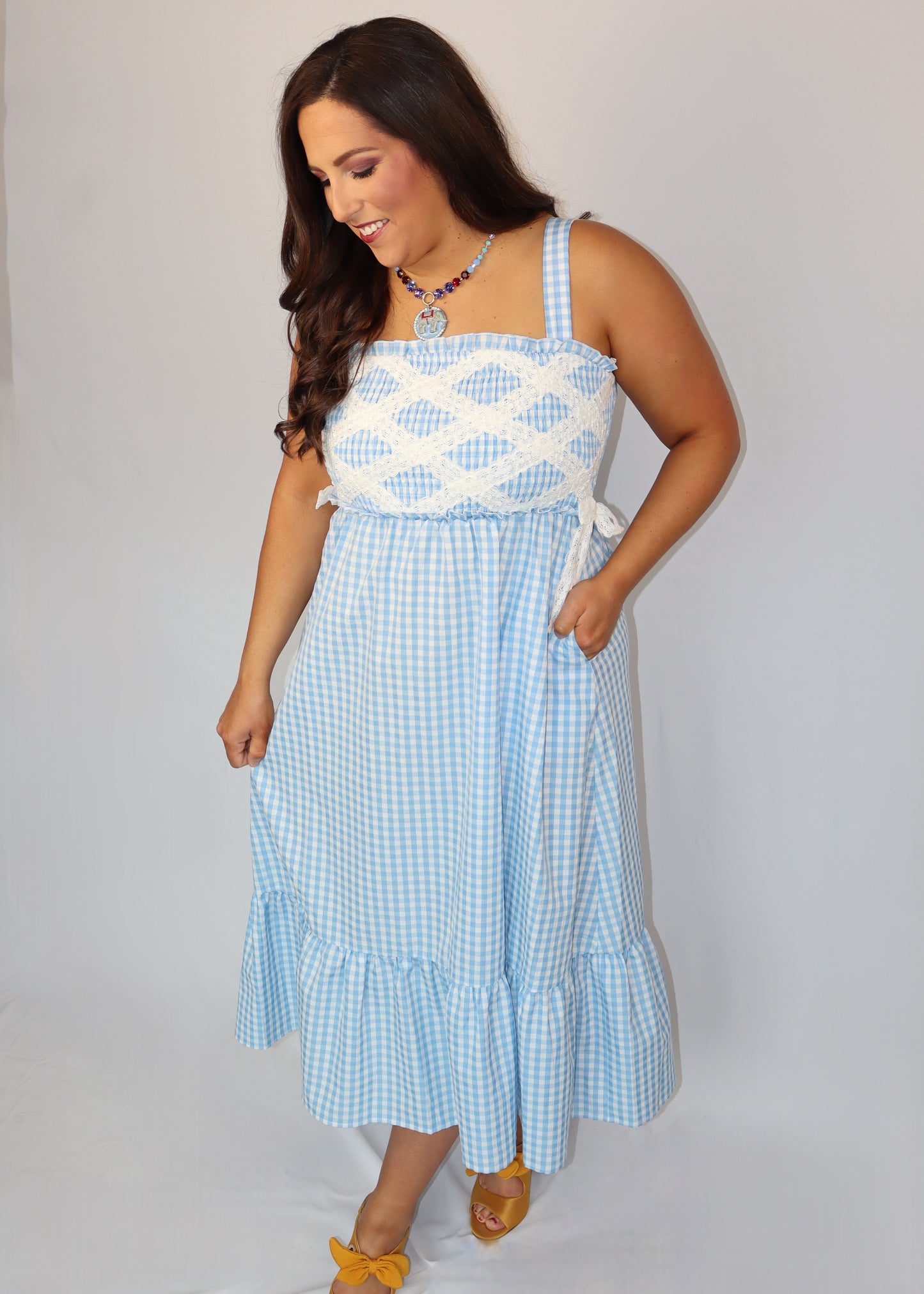 Blueberry Pie Midi Dress