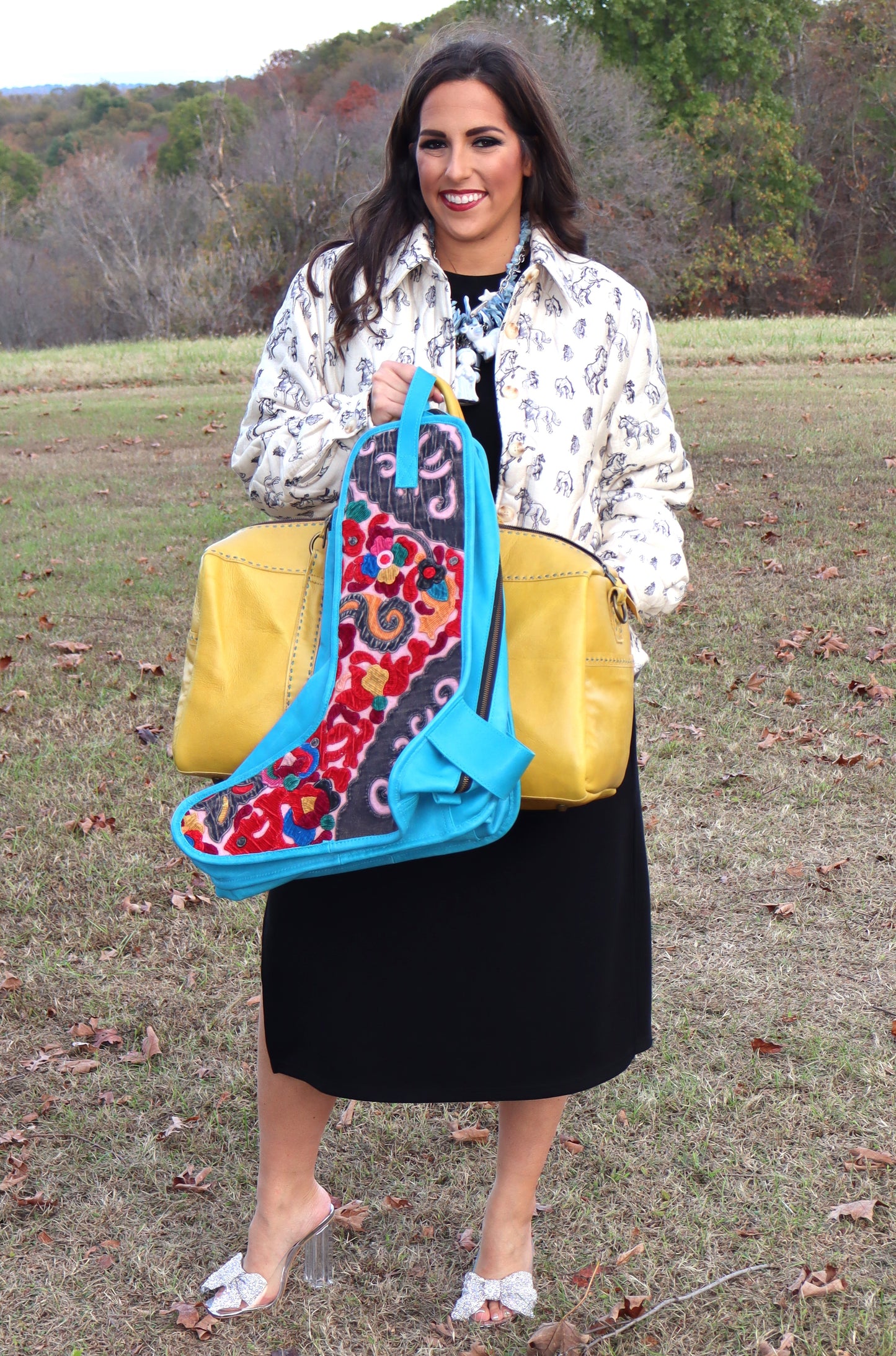 Brooklyn Boot Bag - Turquoise