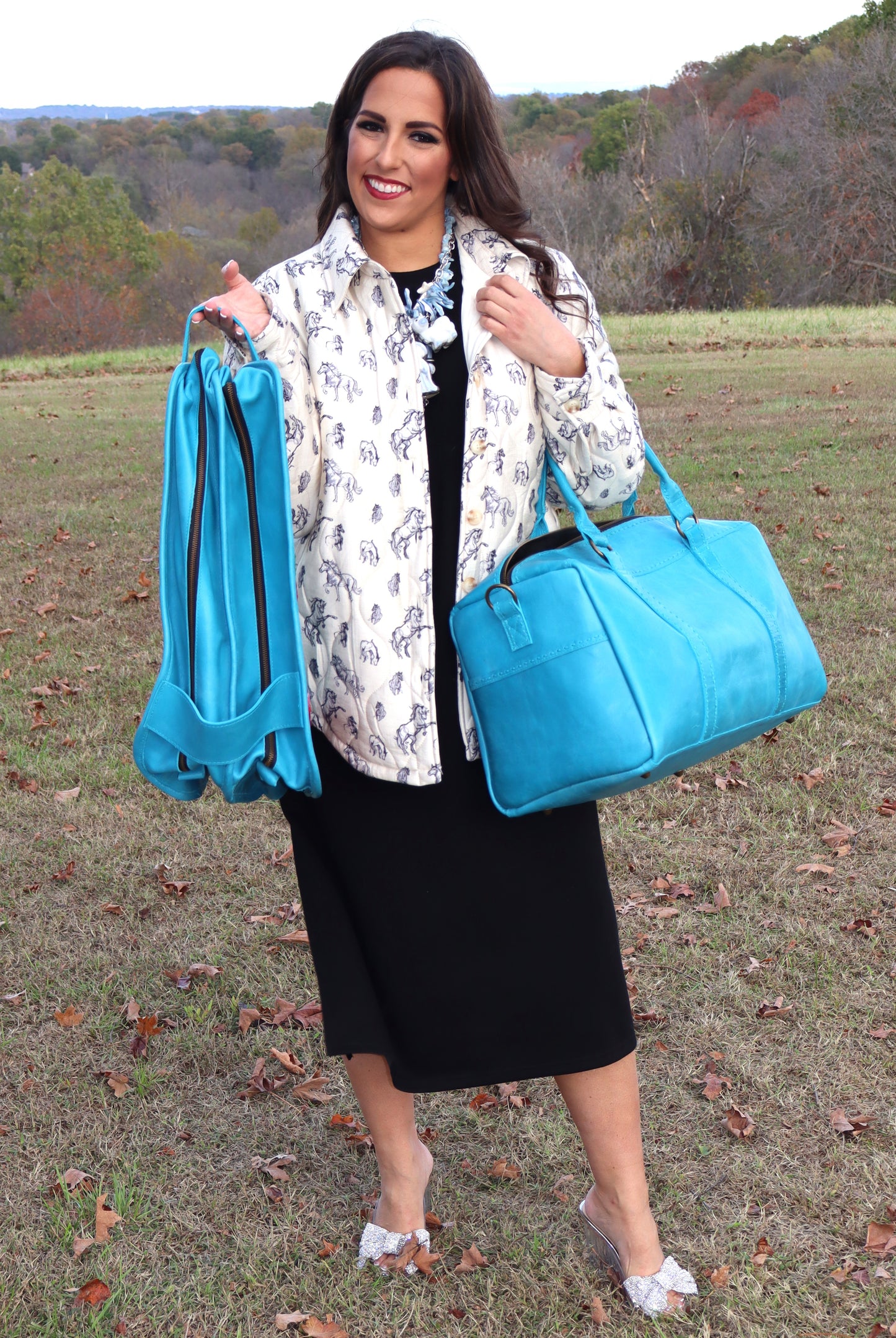 Brooklyn Boot Bag - Turquoise