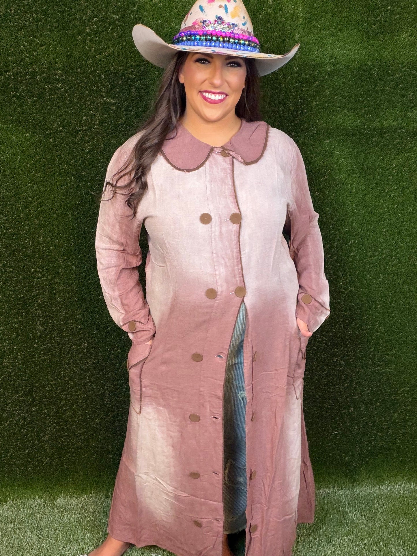 Lost in Love Duster - Mauve