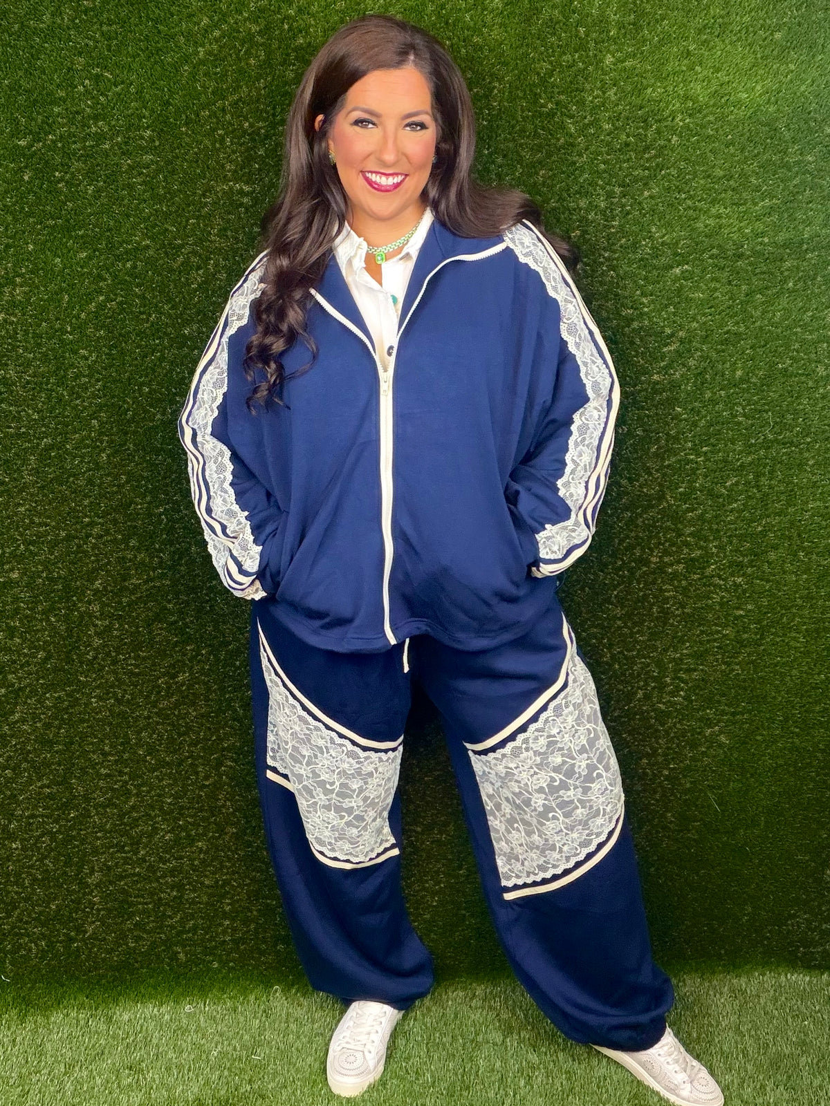 Retro Attitude Track Set - Navy