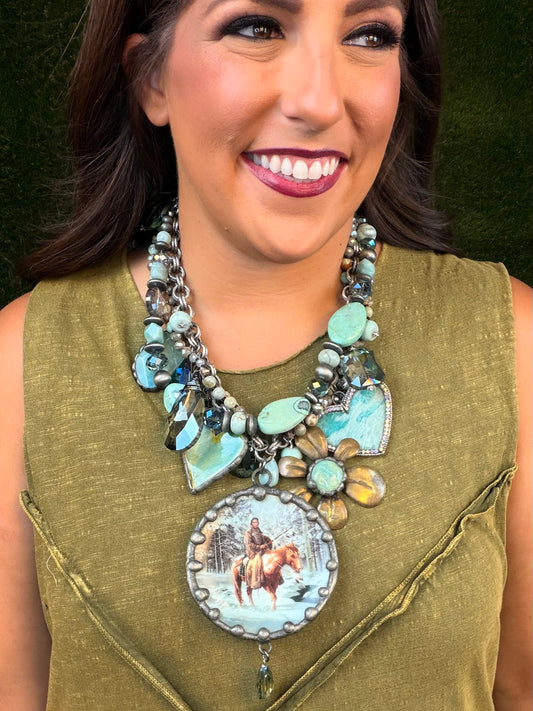 Warrior of the Horses Necklace