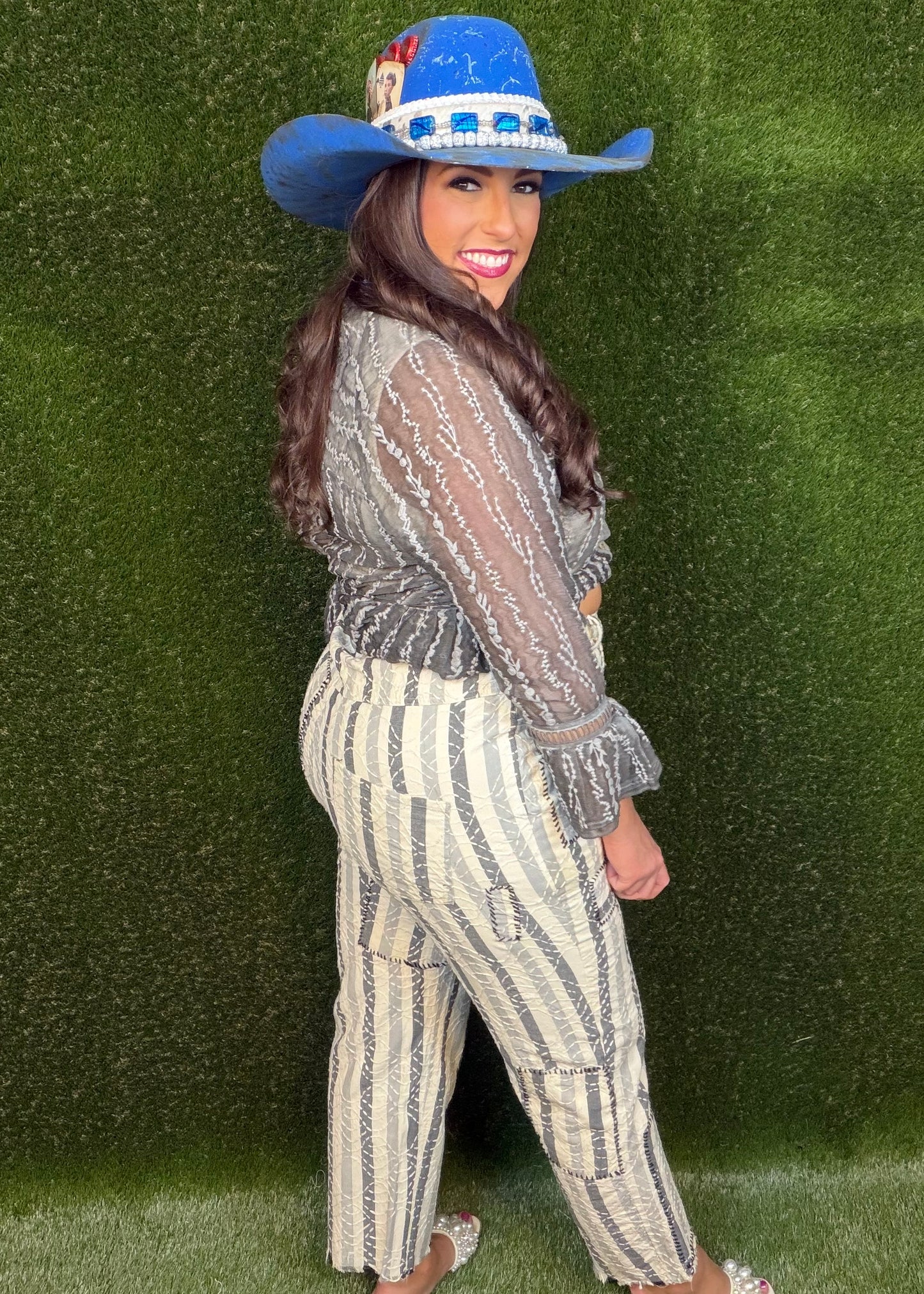 Traveling On Pants - Stripe