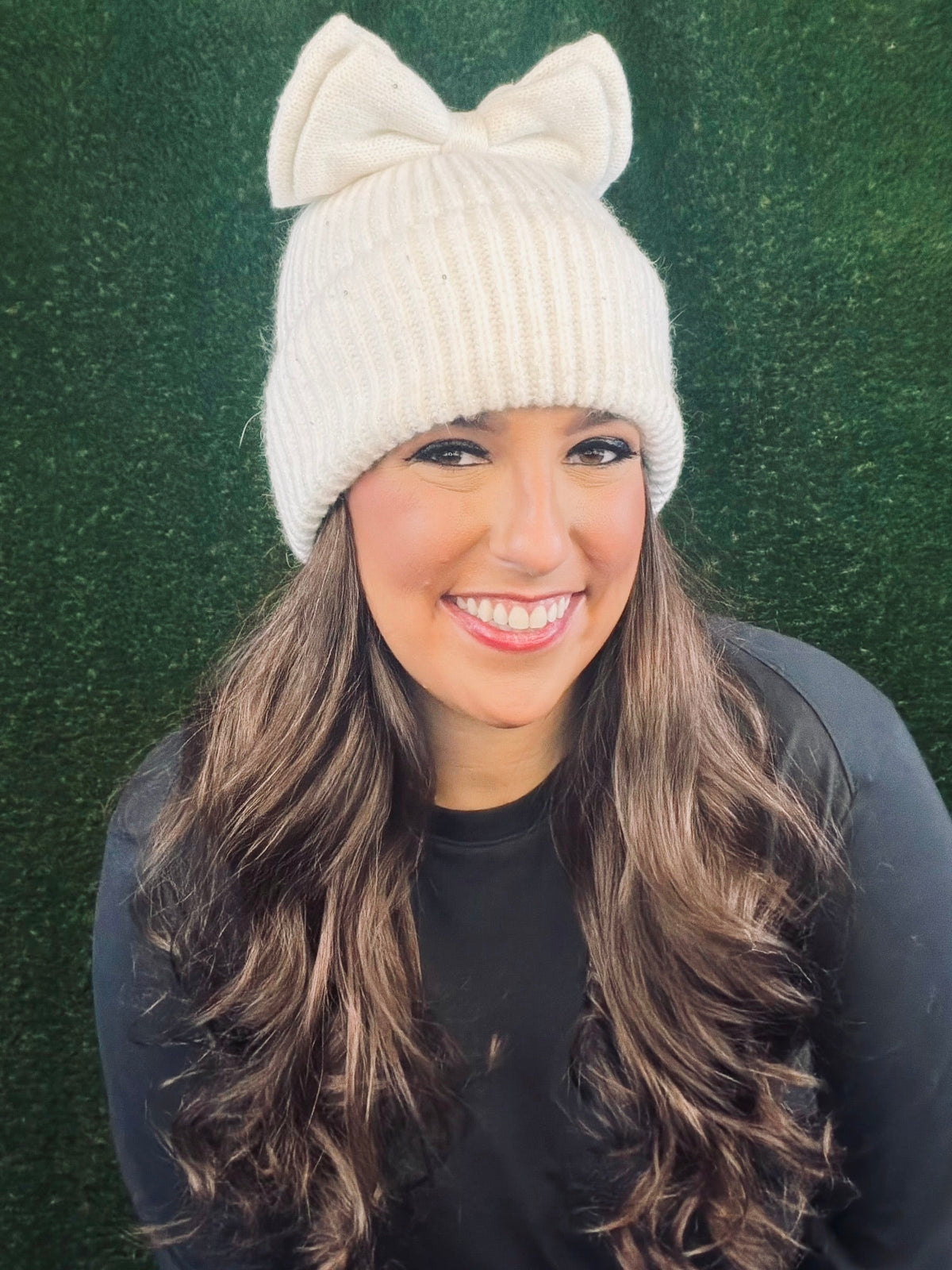 Put A Bow on It Hat - Off White