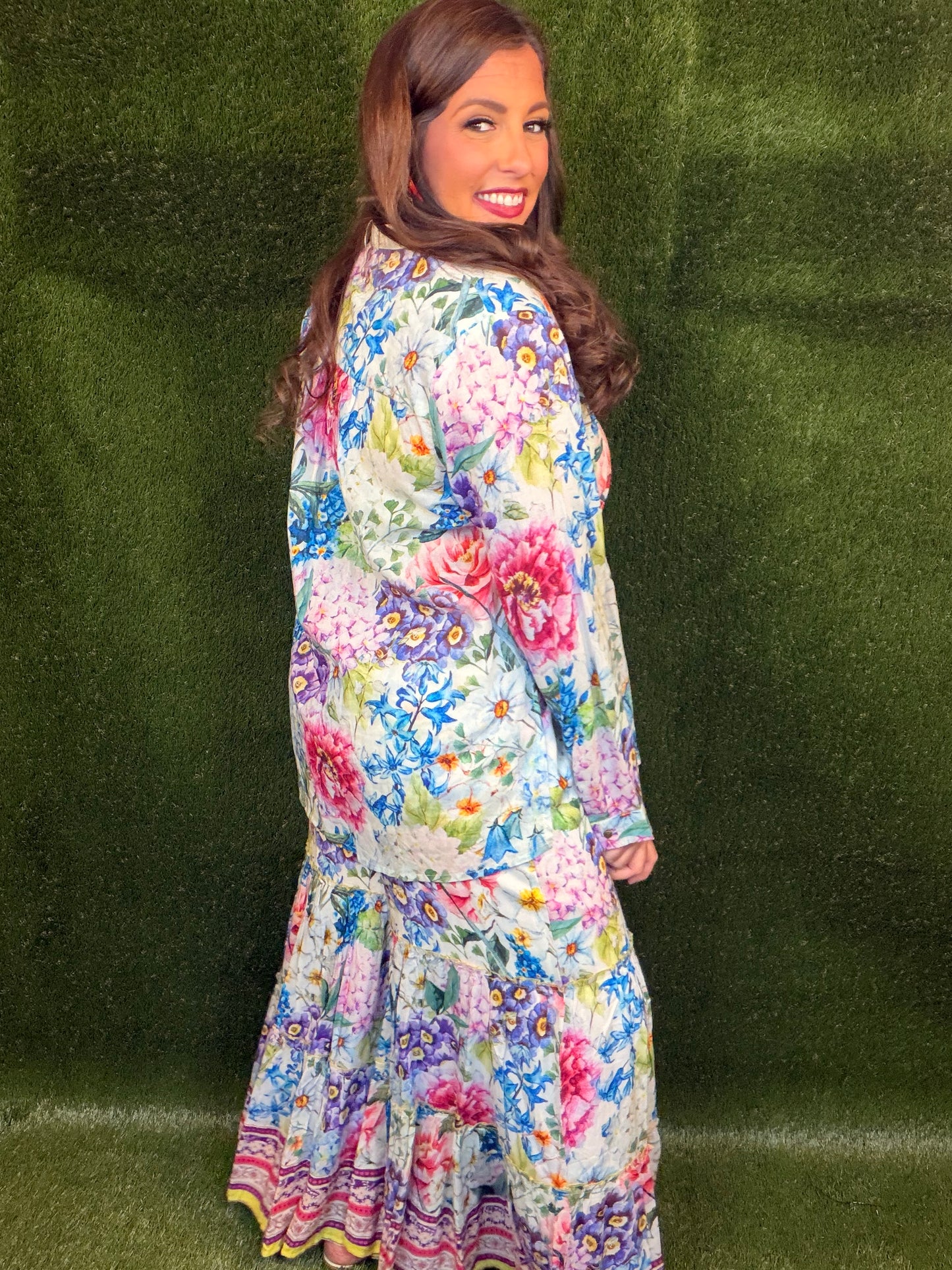 Ibiza Embroidered Blouse - Floral