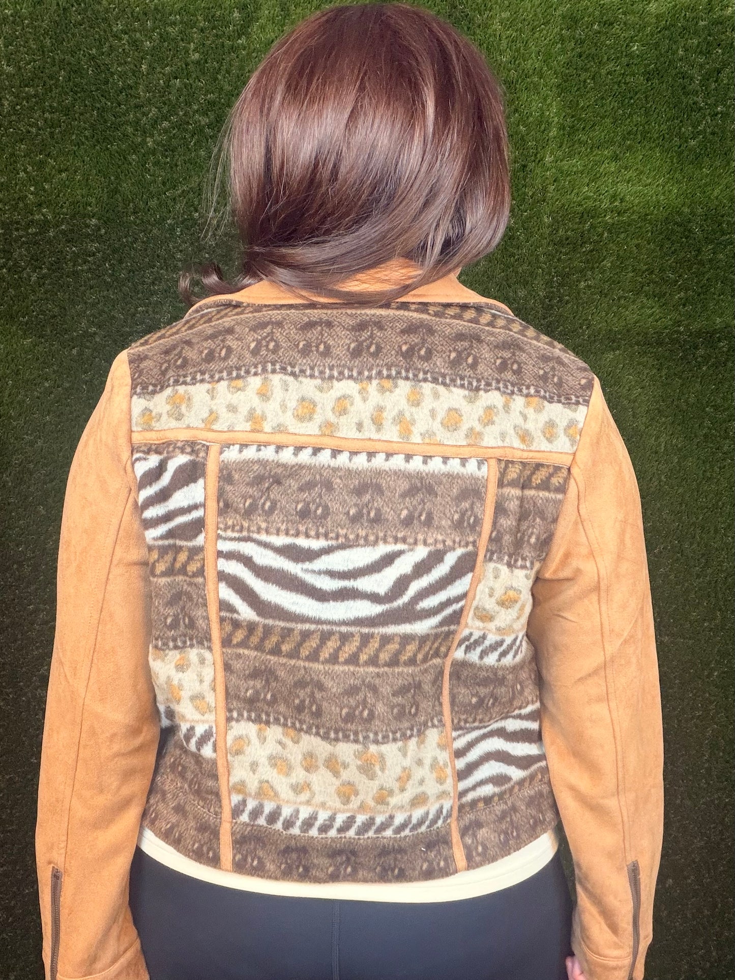 Serengeti Suede Moto Jacket - Brown
