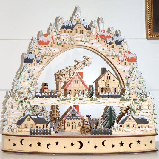 Candlelight Village Scene (set of 2)