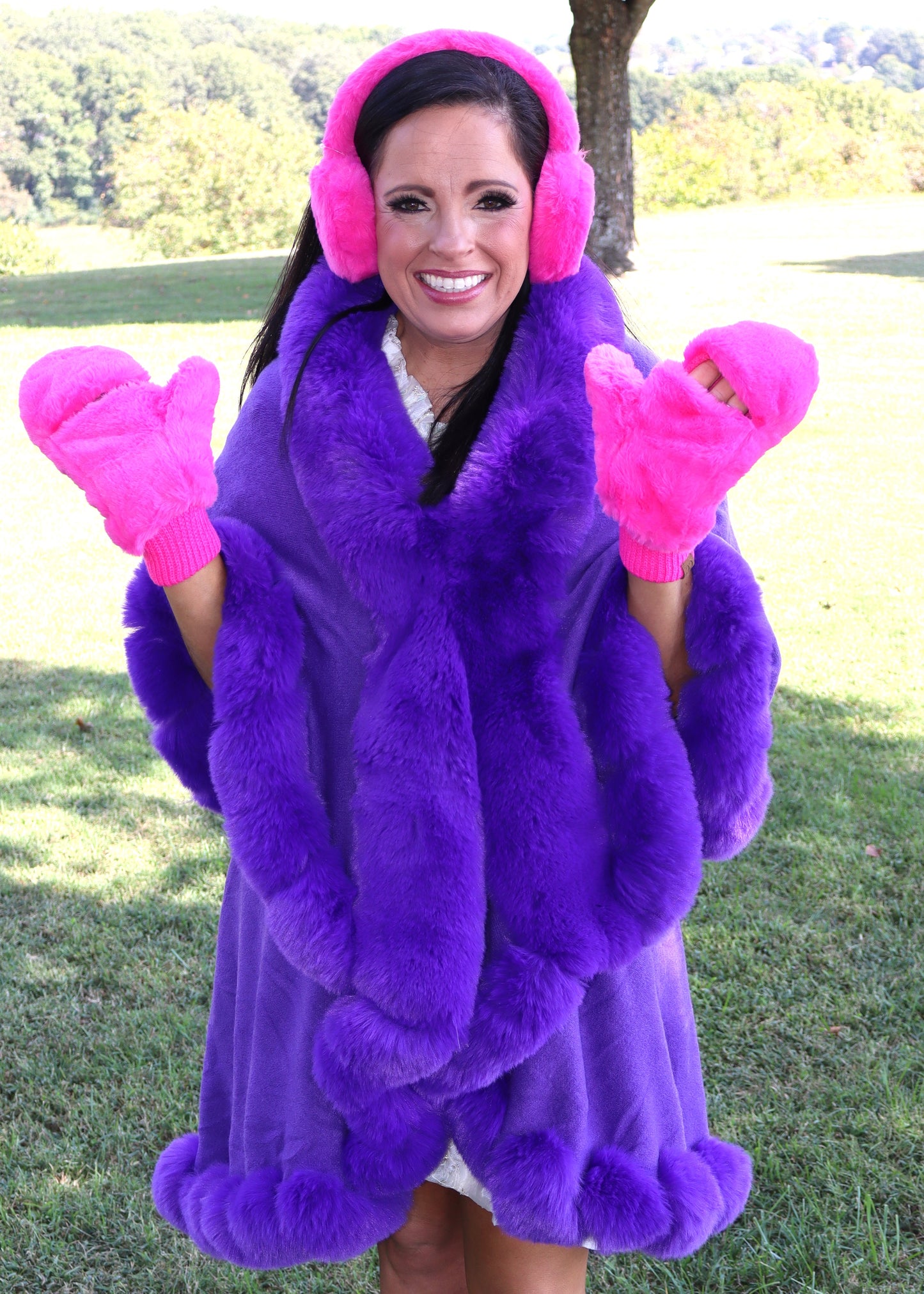 Candyland Earmuffs - Hot Pink