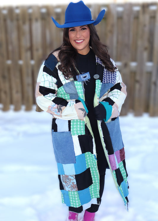 Coat Of Many Colors - Teal/Green