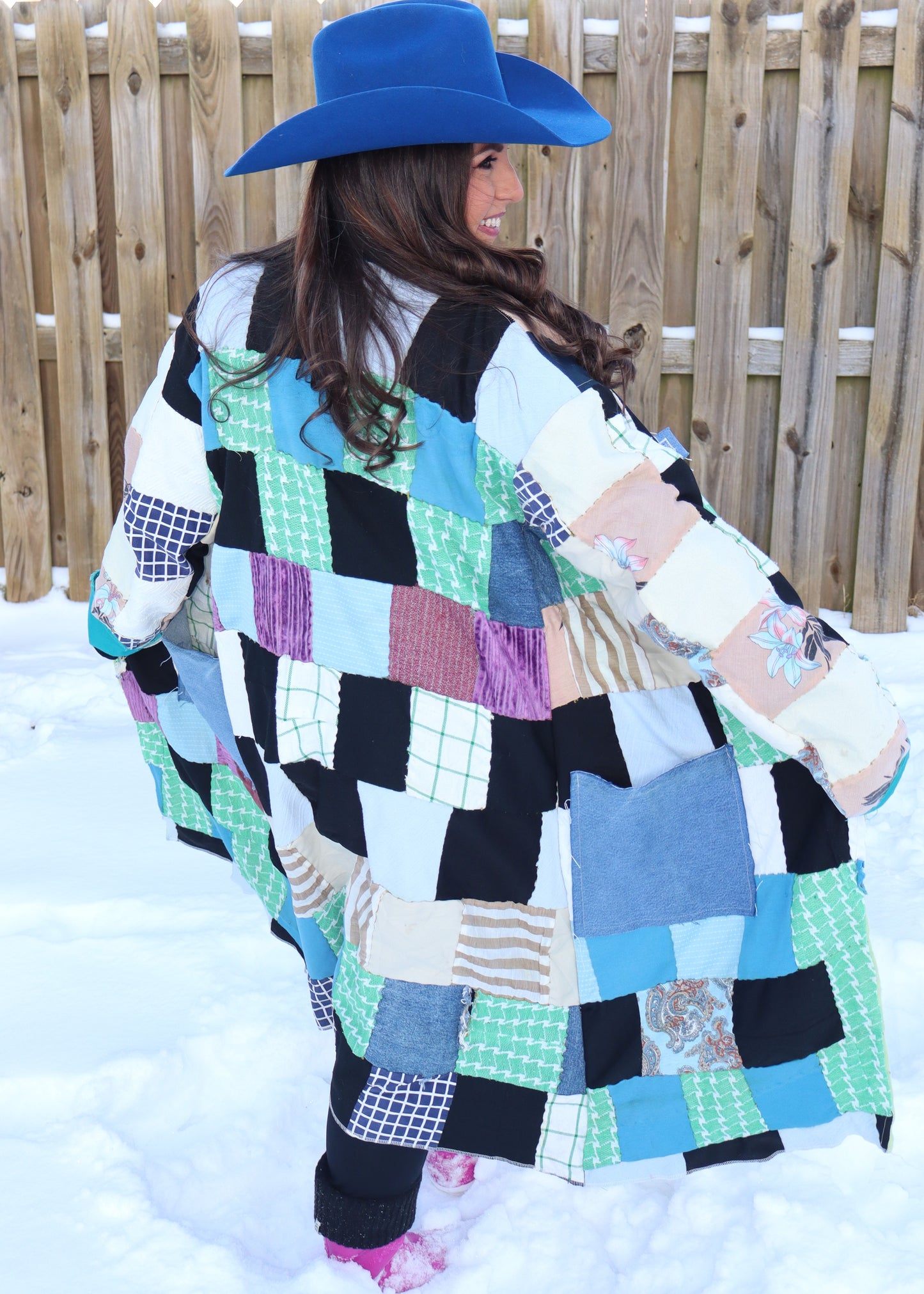 Coat Of Many Colors - Teal/Green