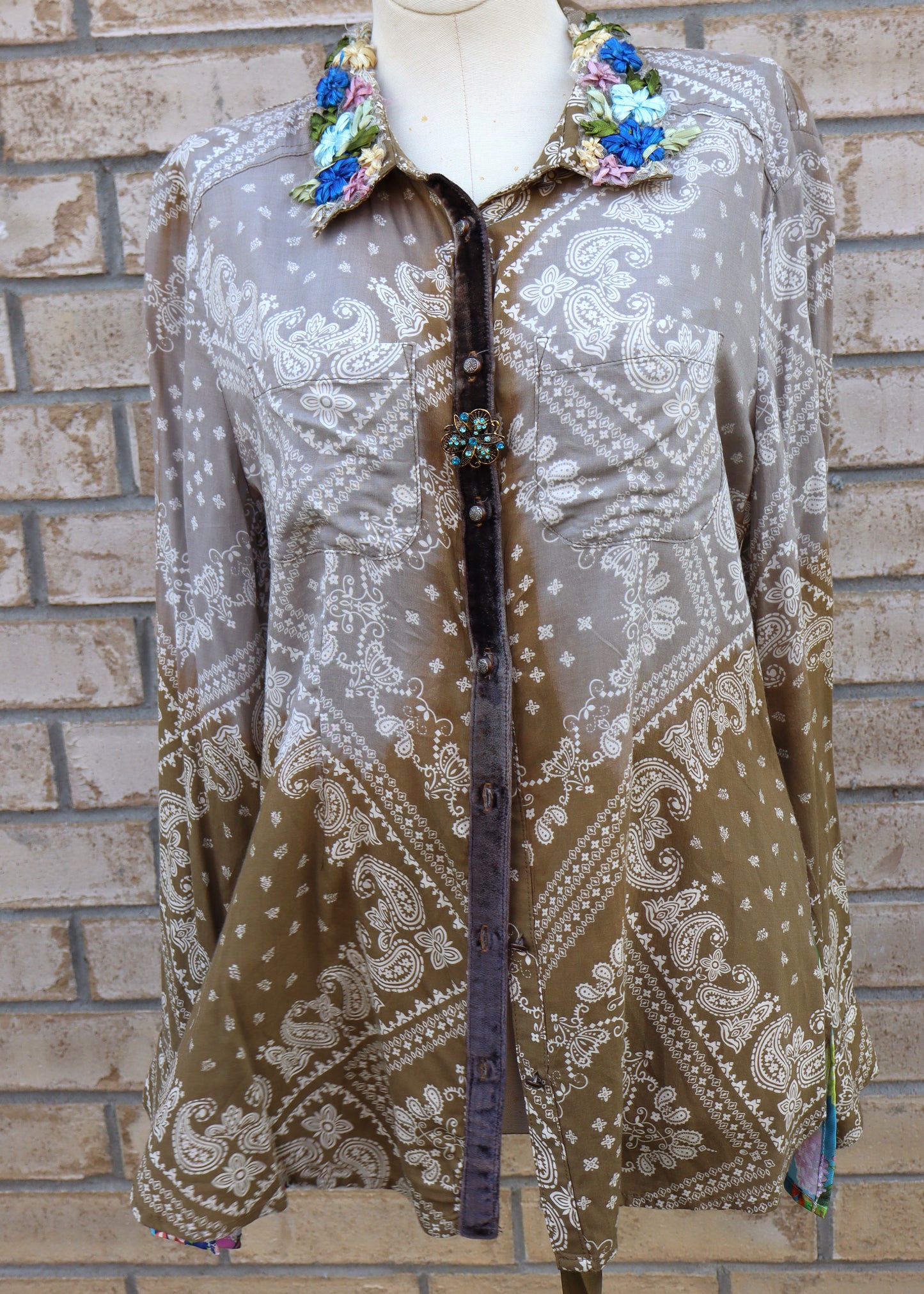 Coquette Garden Party Button-Up Shirt