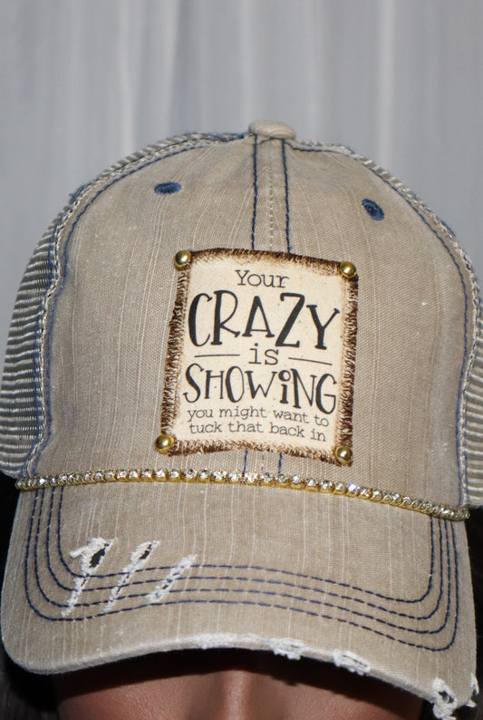 Crazy Showing Baseball Cap - Beige