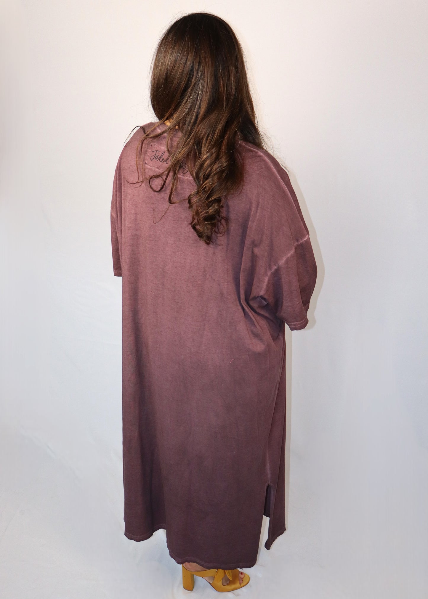 Cute Comfort Dress - Plum Purple