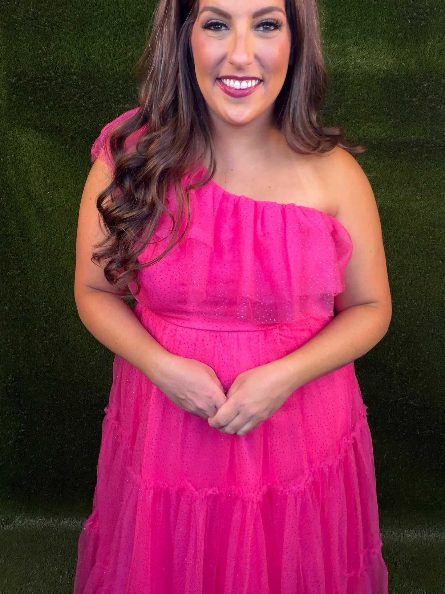 Life's A Party Midi Dress - Hot Pink