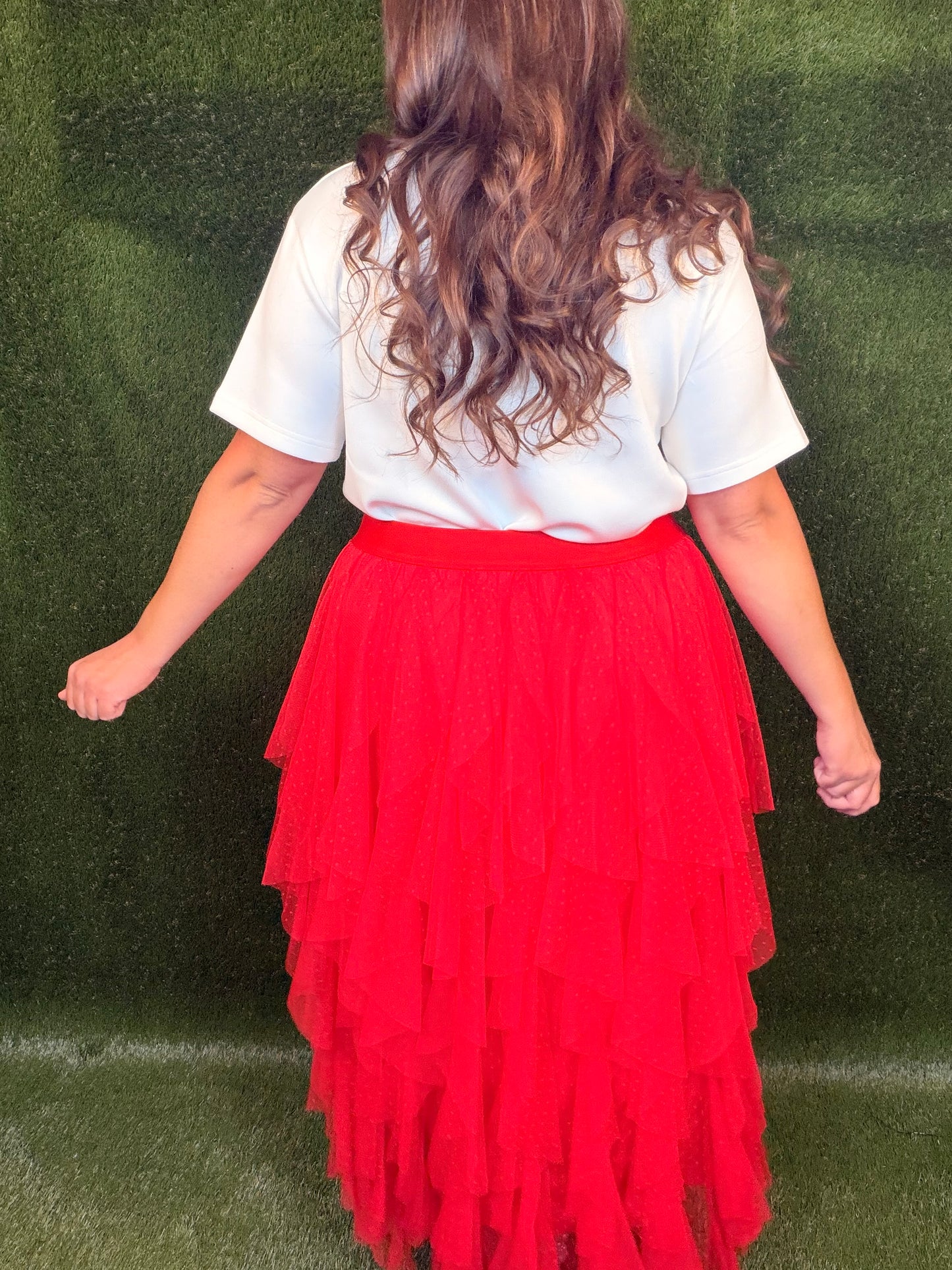 The Home Team Tulle Skirt - Red