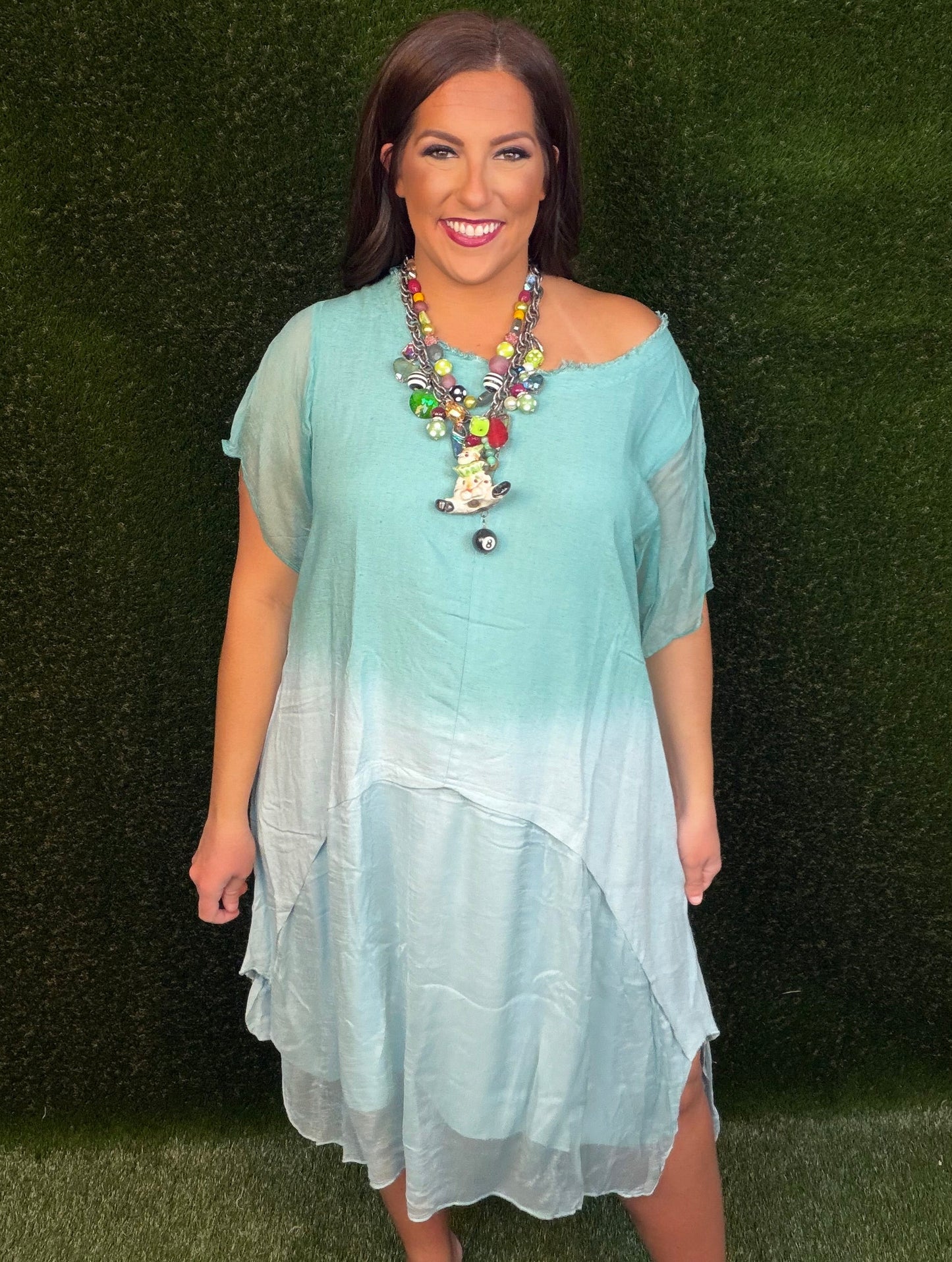 Turquoise Ombre Dress