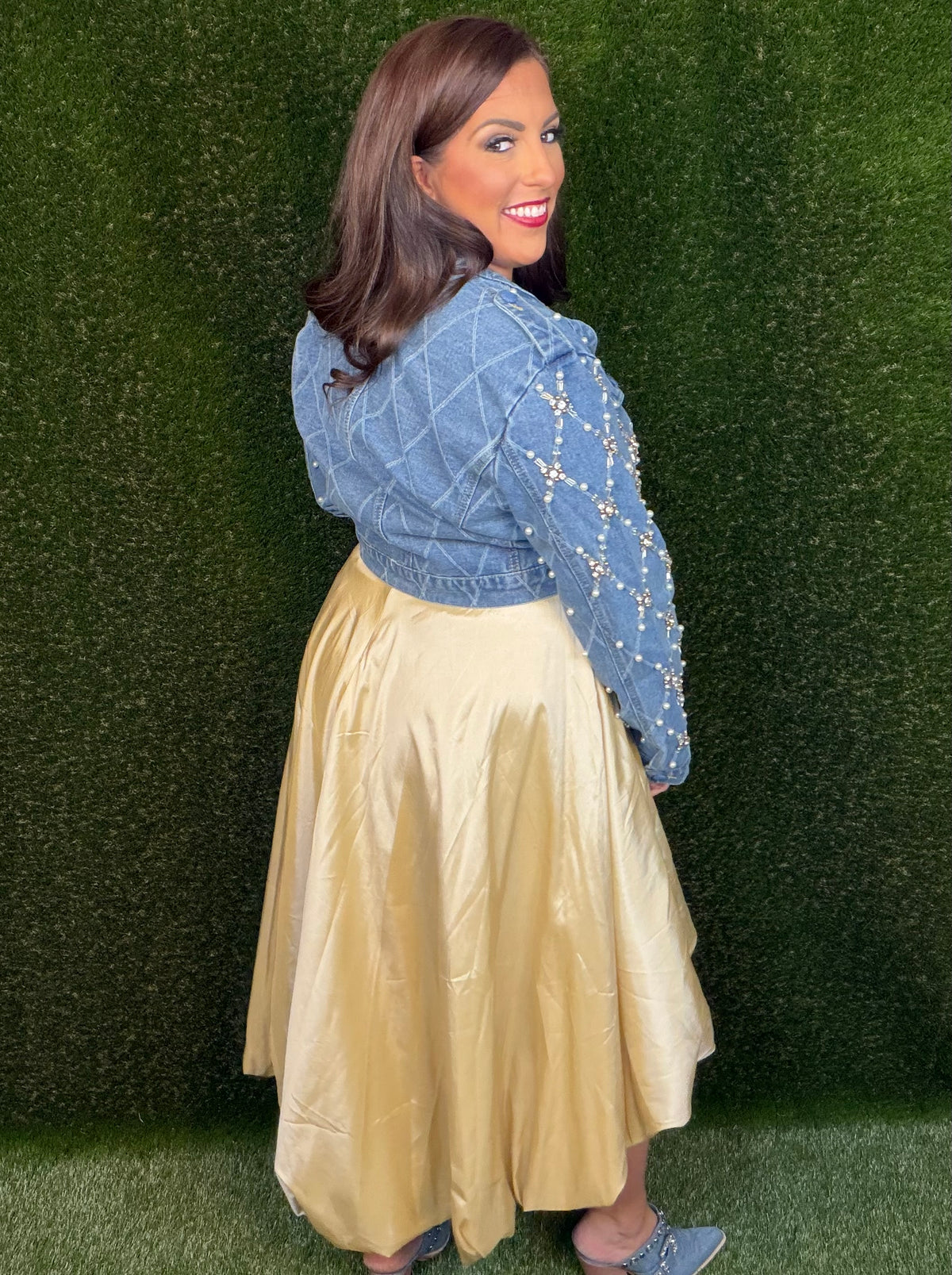 Pop The Bubbly Champagne Skirt