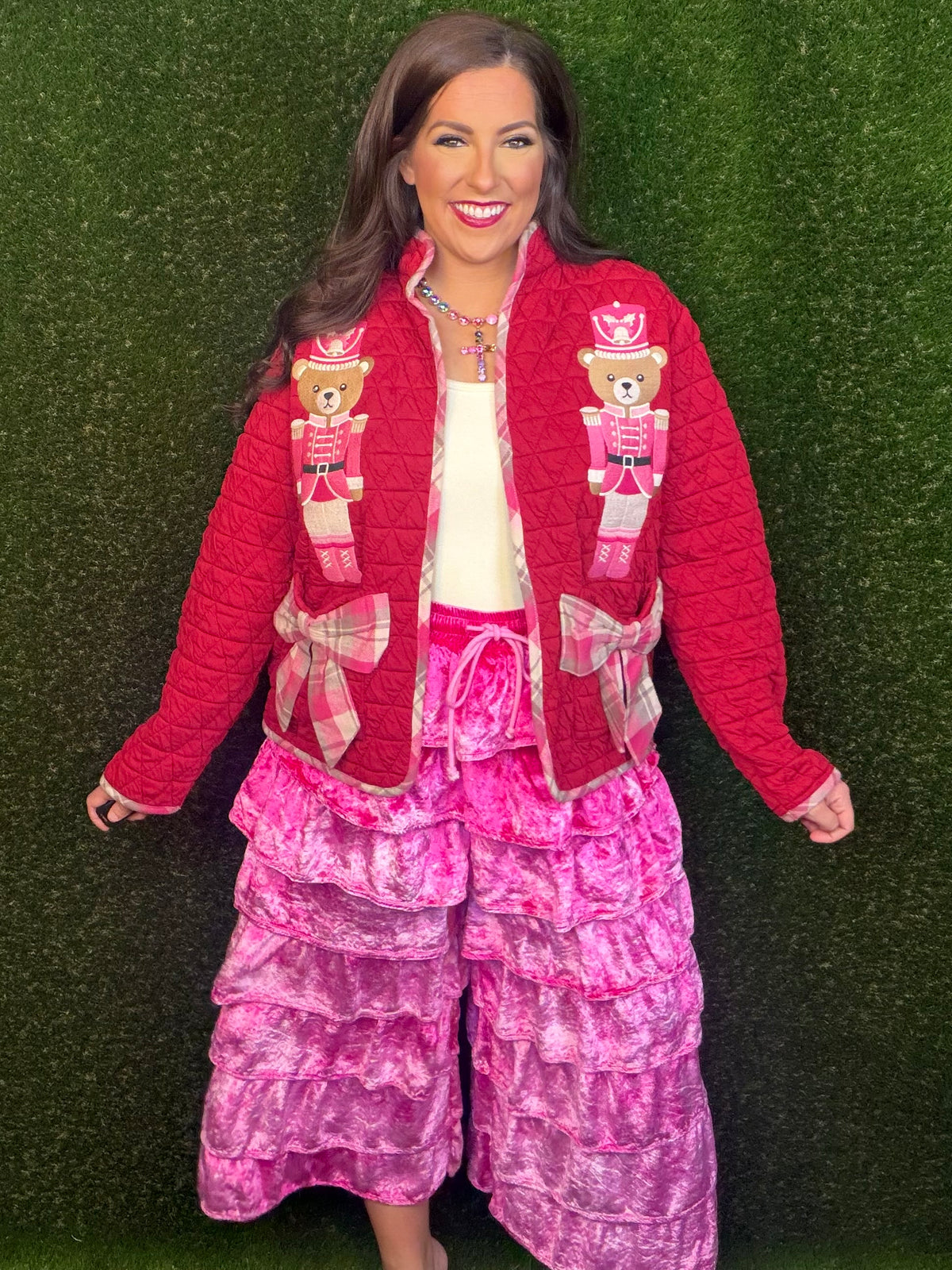 Nutcracker Bear Quilted Jacket