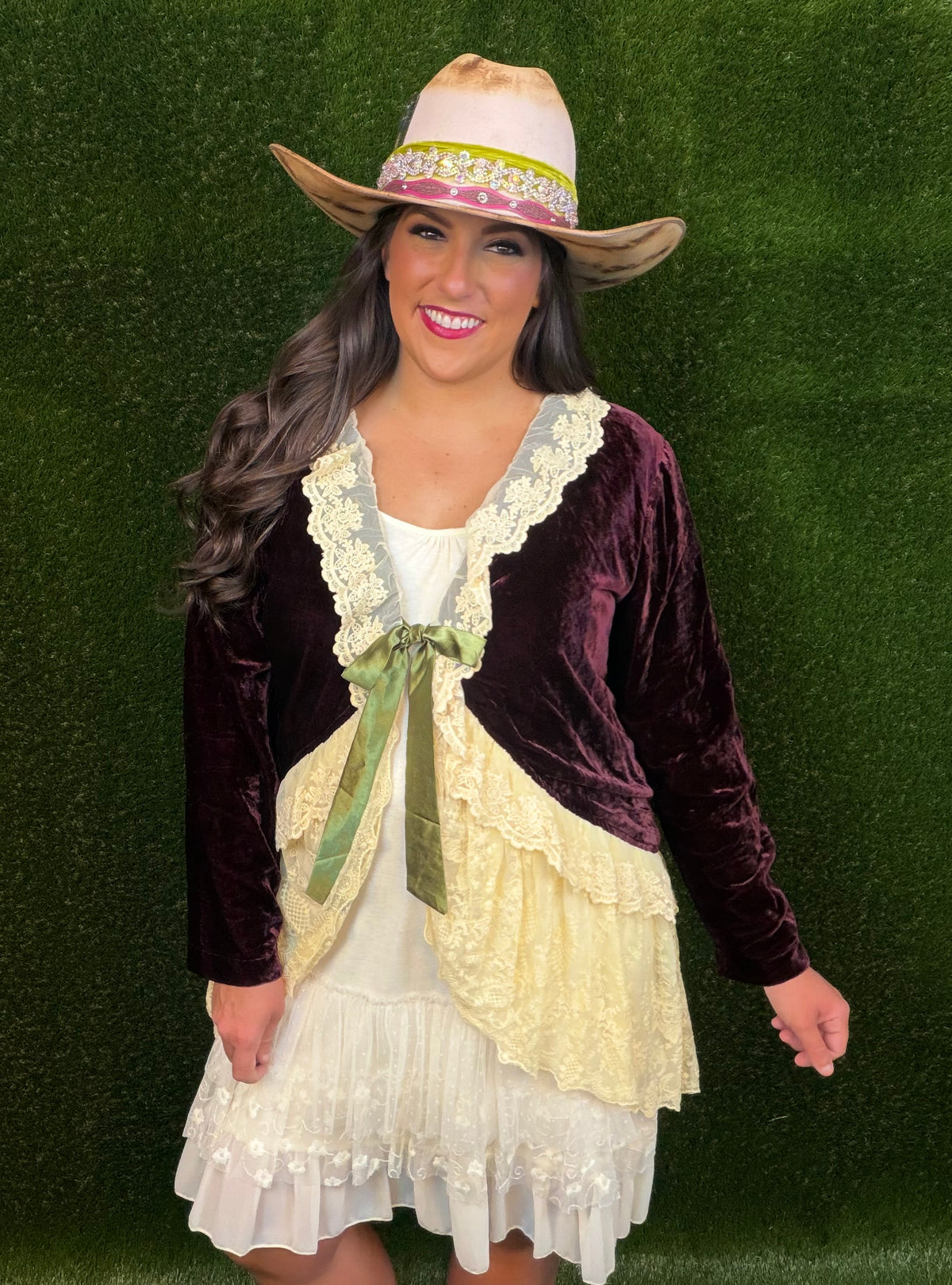 Dream Weaver Jacket Duster - Merlot