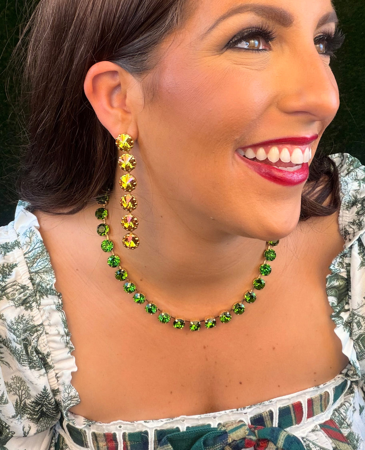 Lilibet Earrings - Citrus Lime Brandy