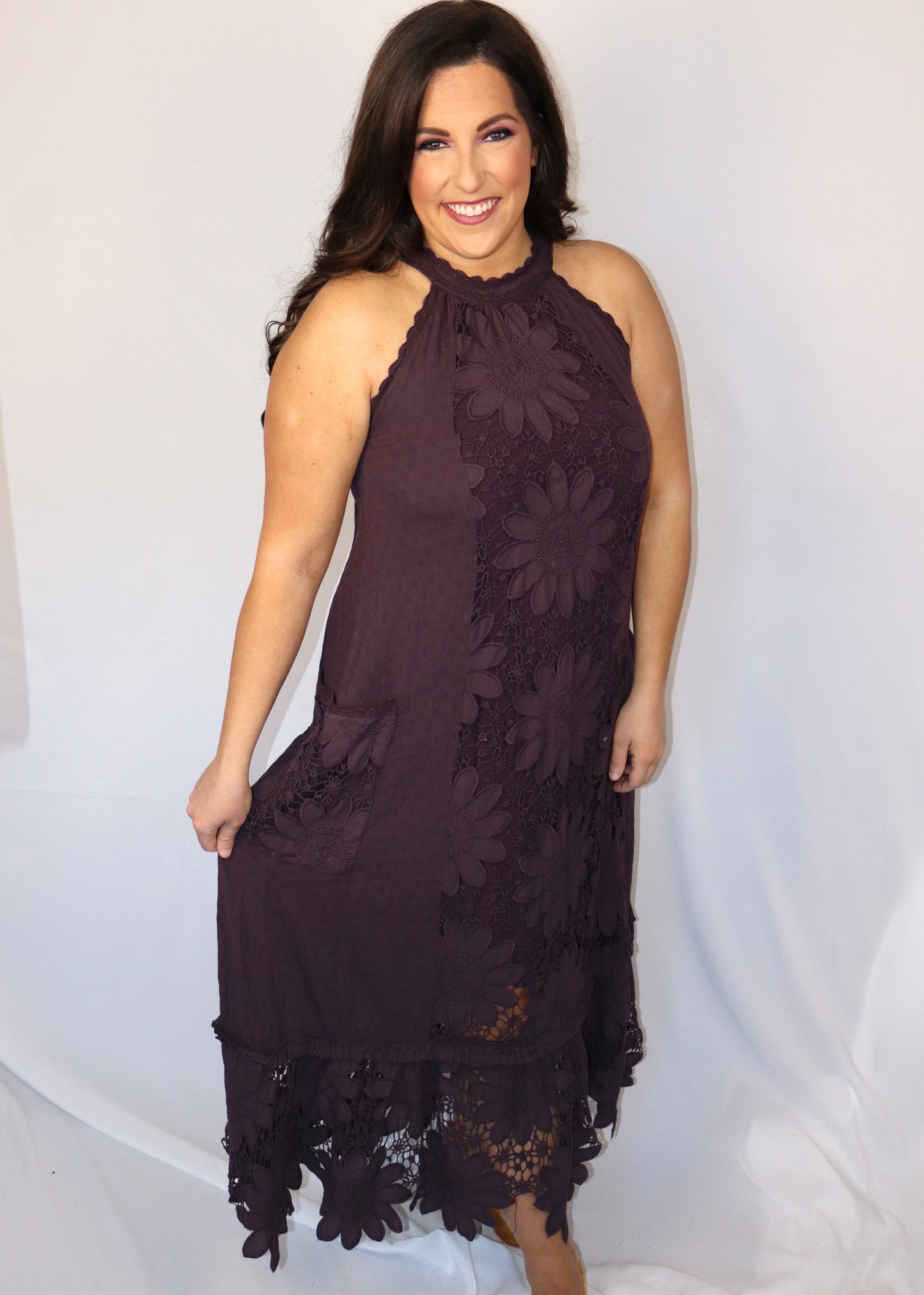 Daisy Dreaming Dress - Plum