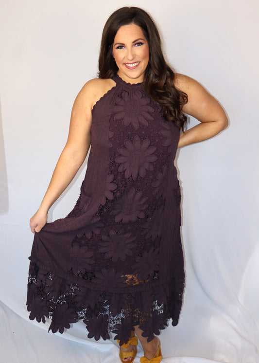 Daisy Dreaming Dress - Plum