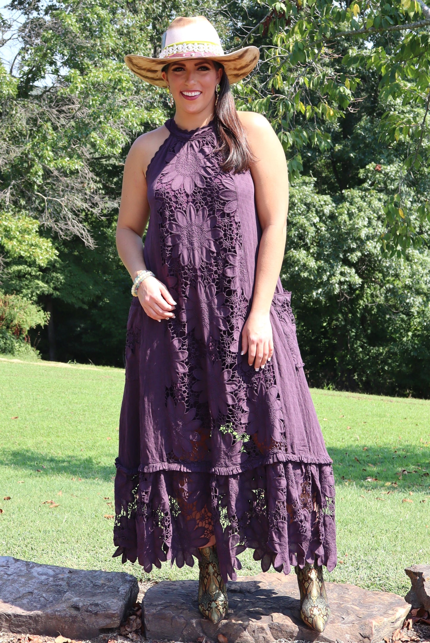 Daisy Dreaming Dress - Plum