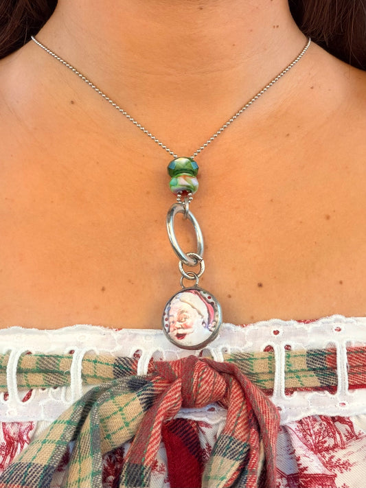 He Sees You When You're Drinking Necklace