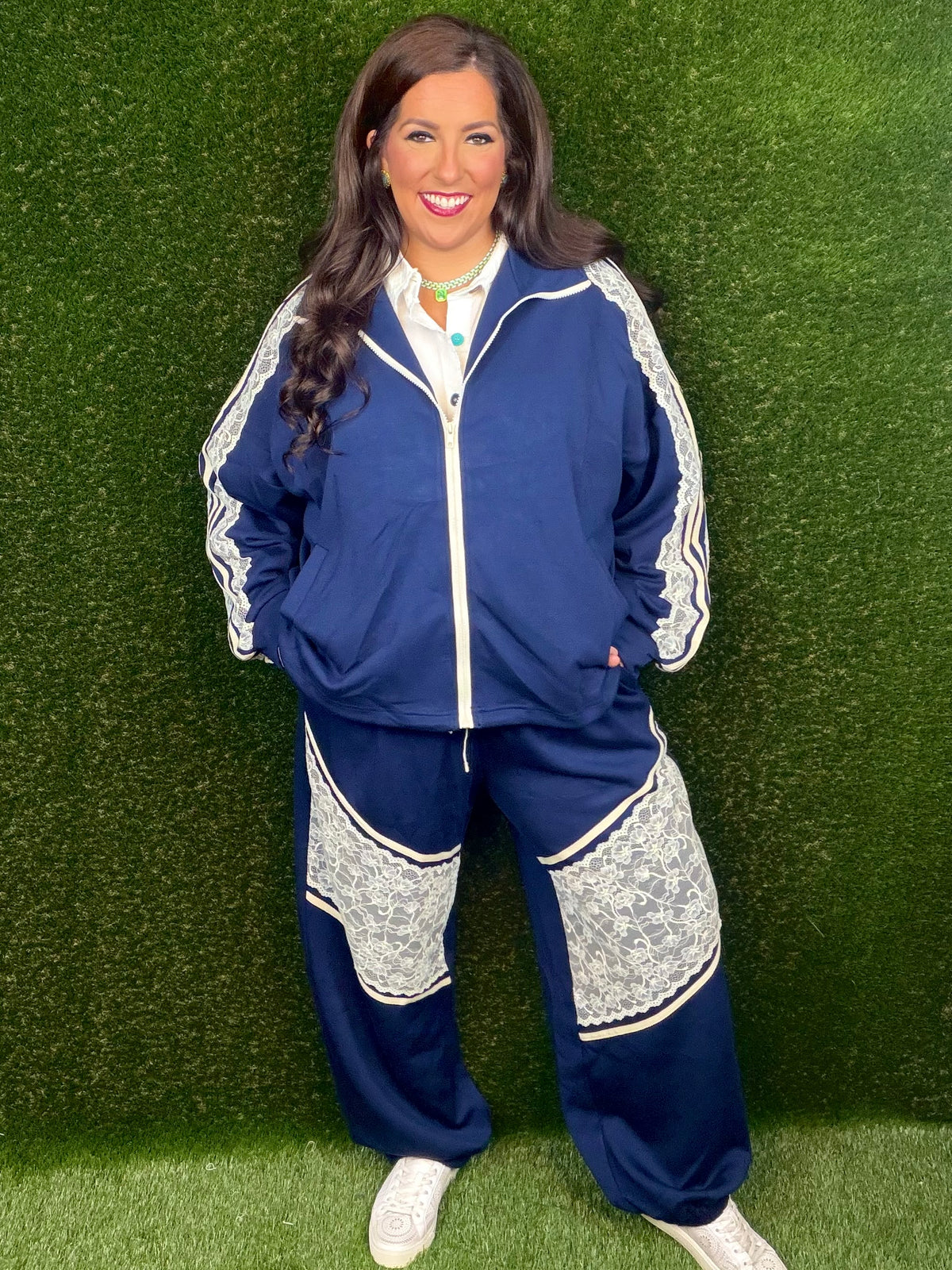 Retro Attitude Track Set - Navy
