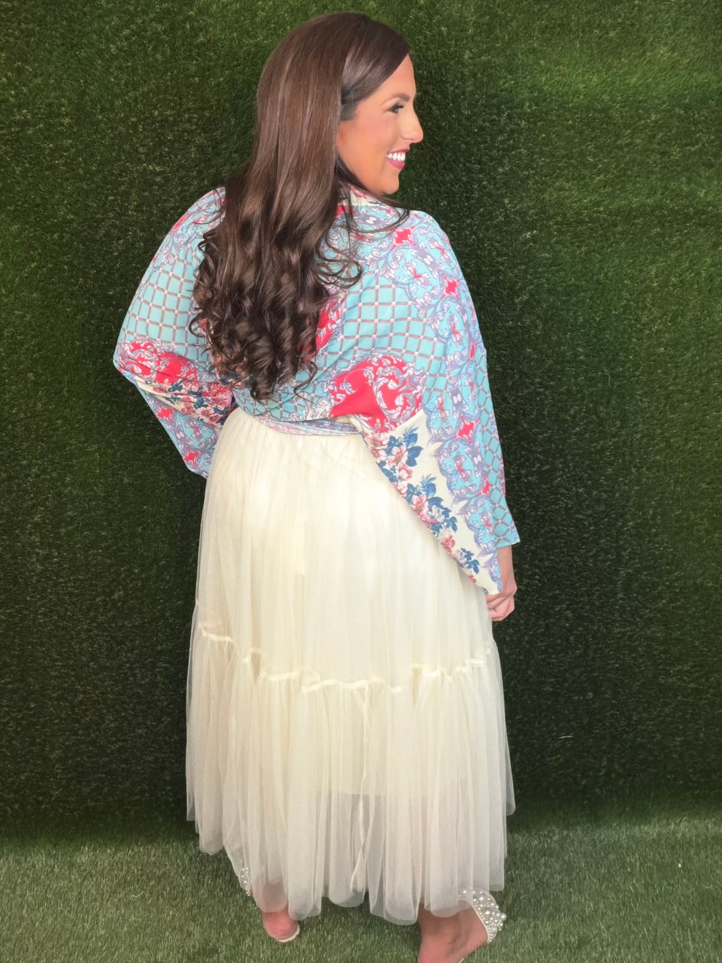 Day Dreamer Ruffle Tulle Skirt - Cream