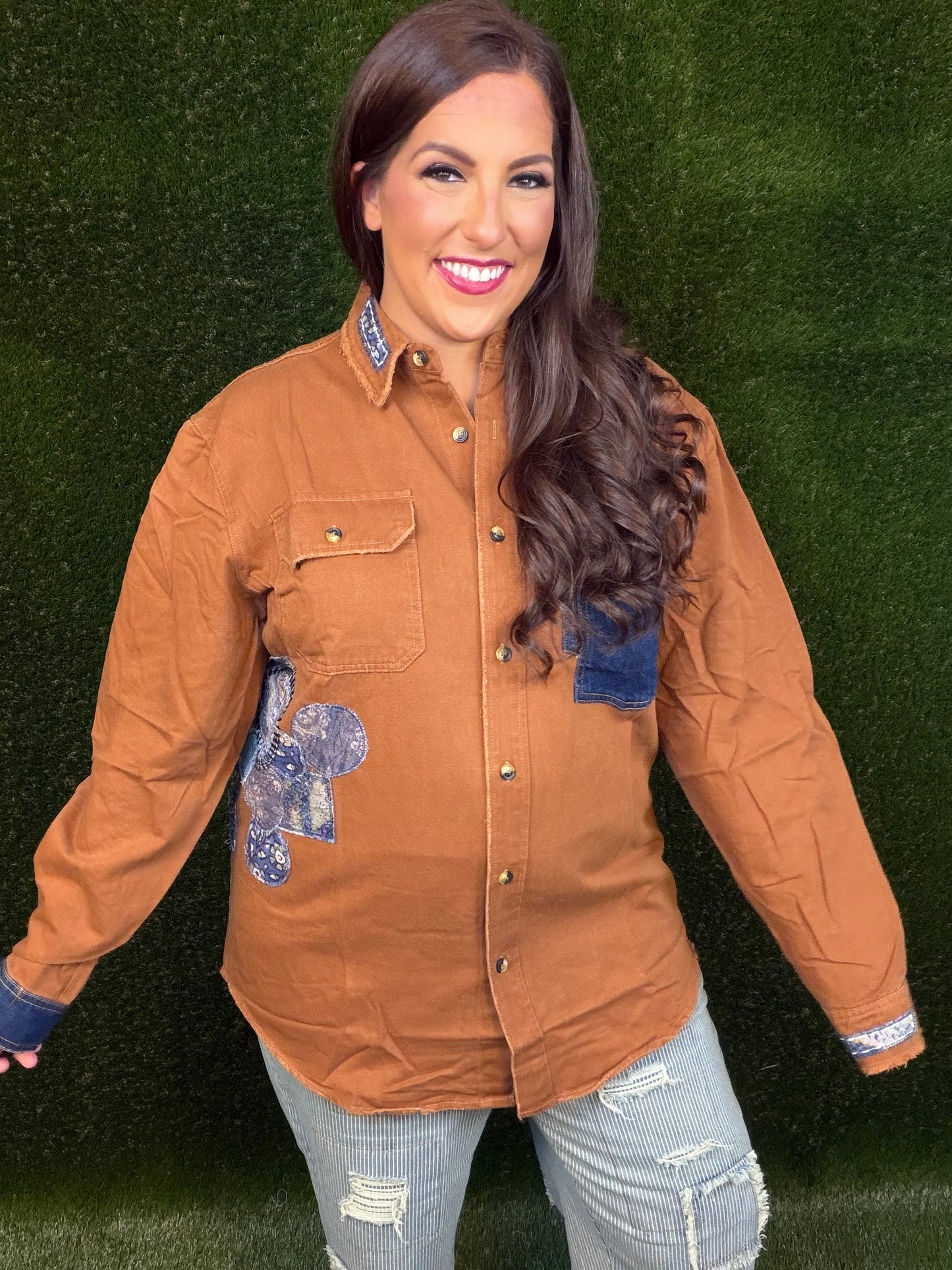Going Places Shirt - Chestnut Brown