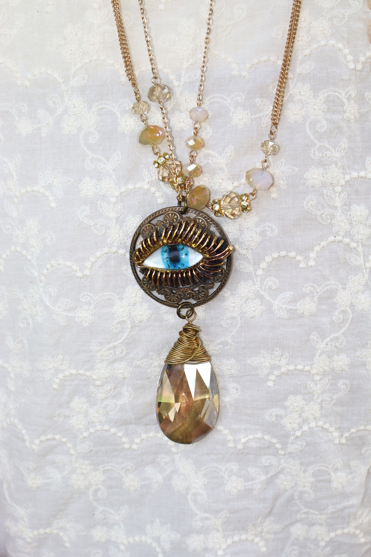 Eye See You Long Necklace