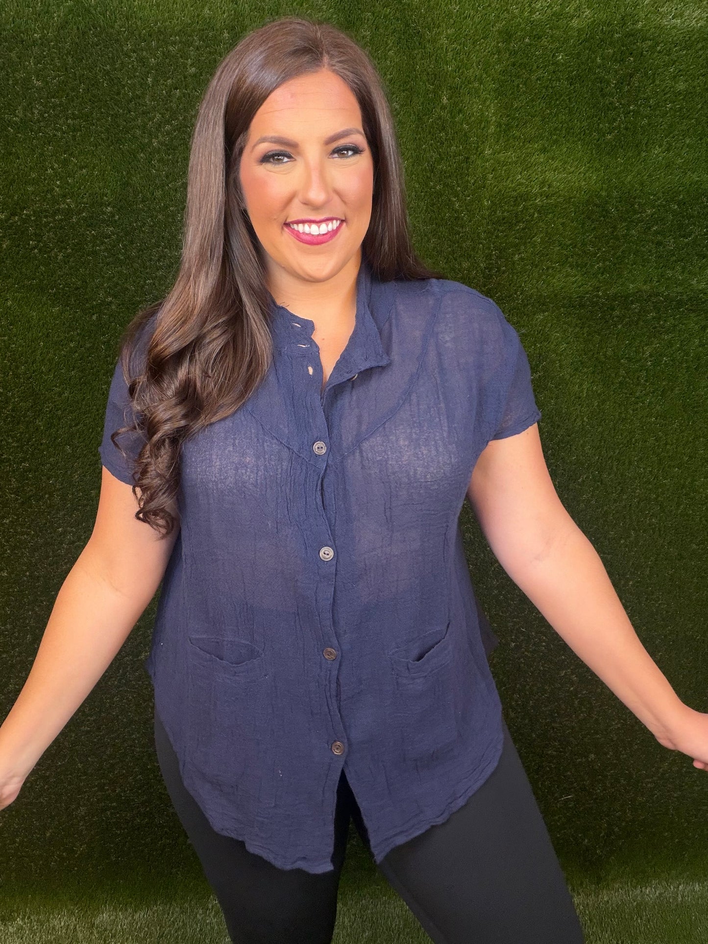Simply Sweet Top - Navy